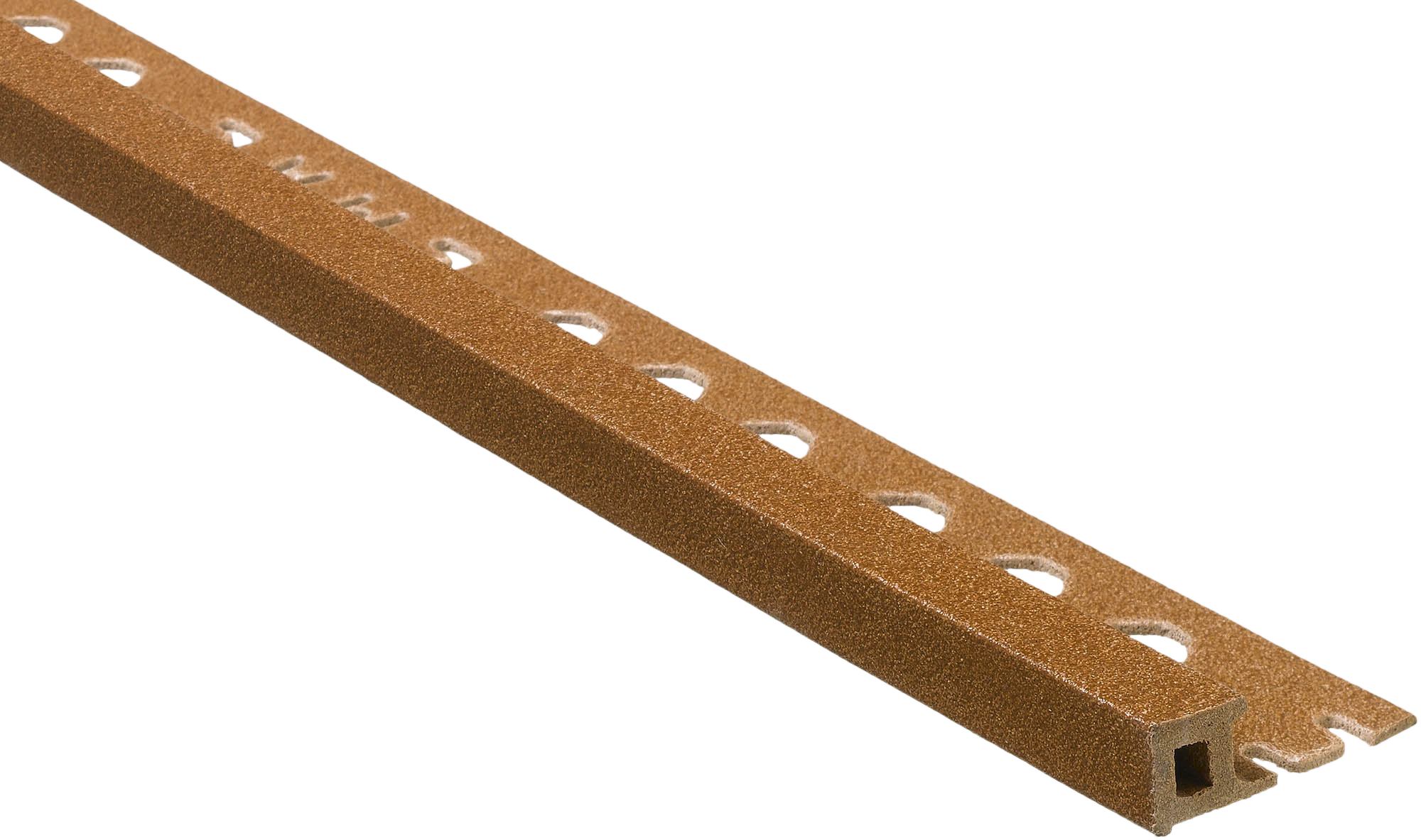 Perfil de ángulo externo de resina 1.2x250 cm madera
