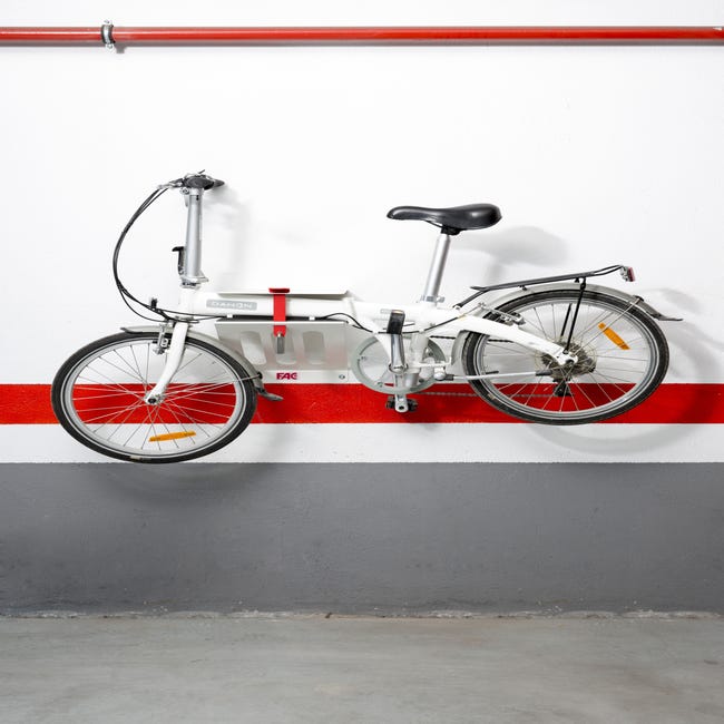 Soporte para 1 bicicletas en pared de 34.5x4x20cm