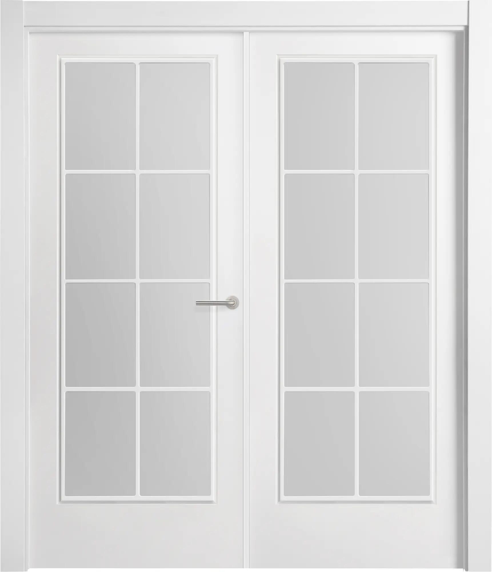 Puerta marsella plus blanco apertura izquierda con cristal 145cm