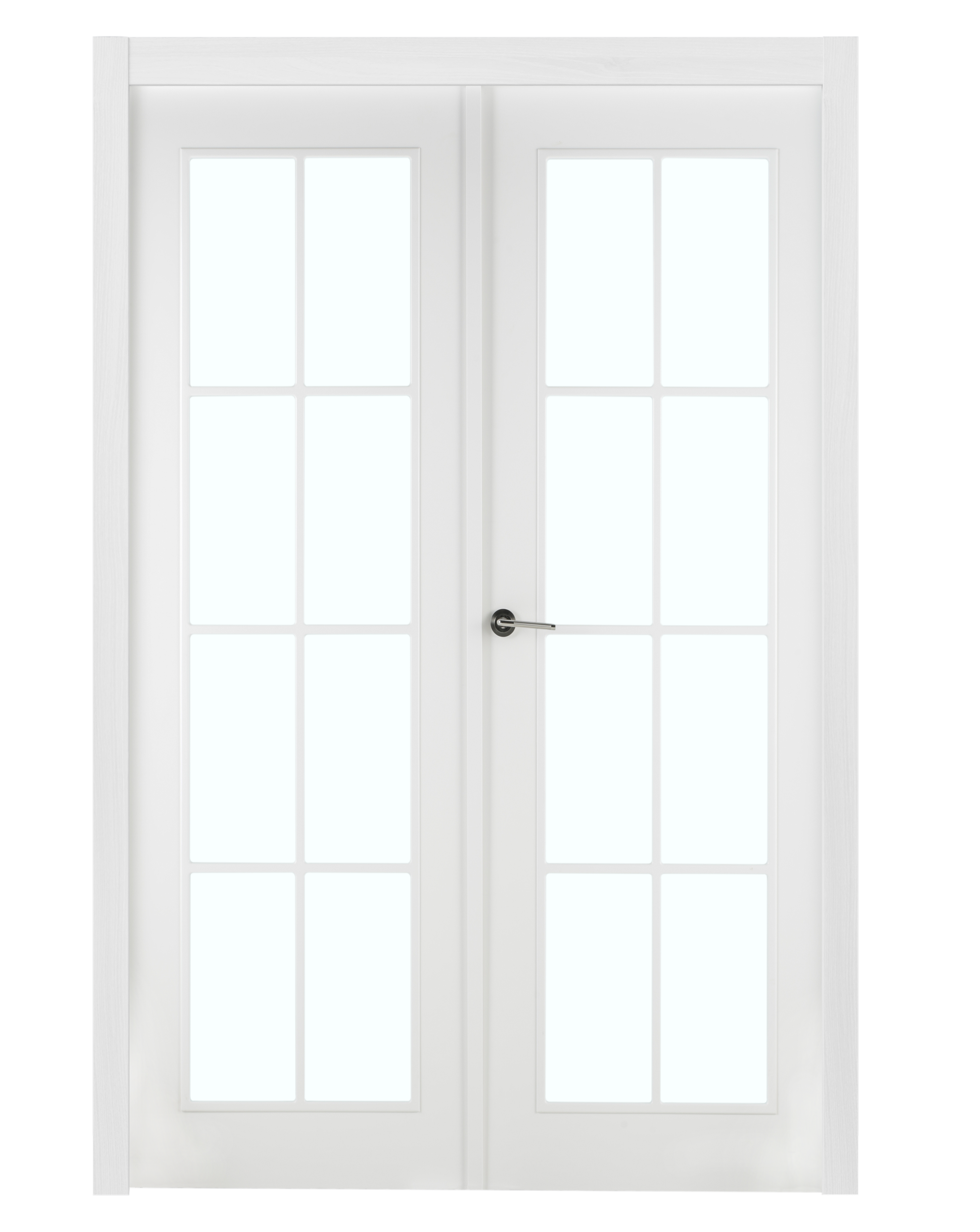 Puerta marsella plus blanco apertura derecha con cristal 125cm