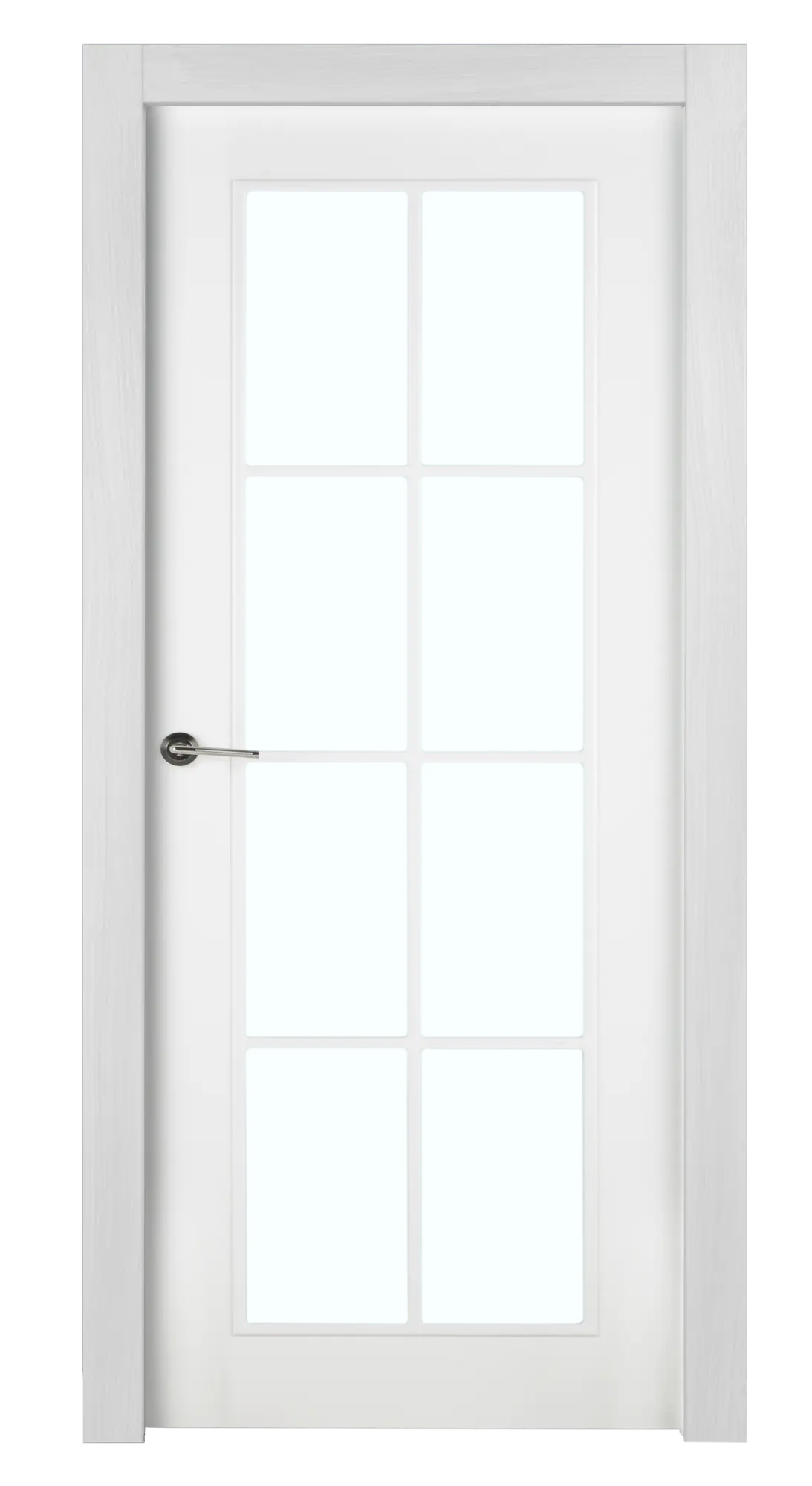 Puerta marsella plus blanco apertura derecha con cristal 9x72.5cm
