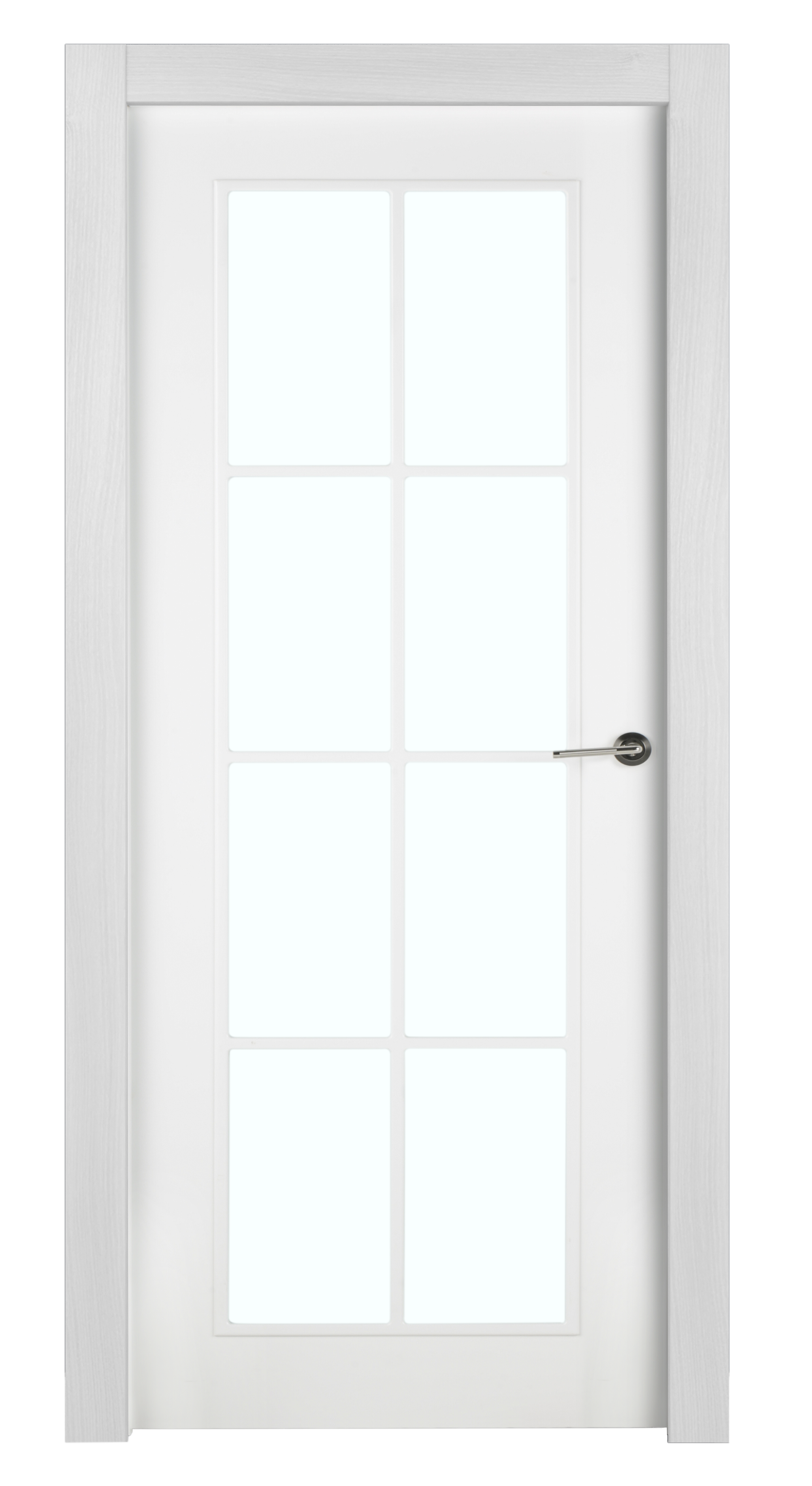 Puerta marsella plus blanco apertura izquierda con cristal 9x72.5cm