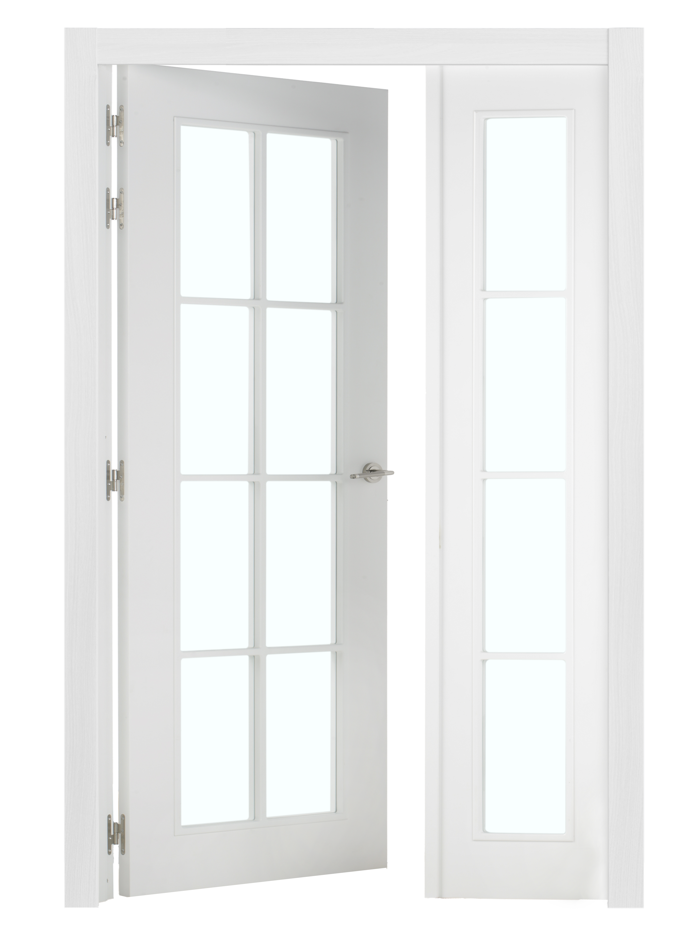 Puerta marsella plus blanco apertura izquierda con cristal 9x115cm