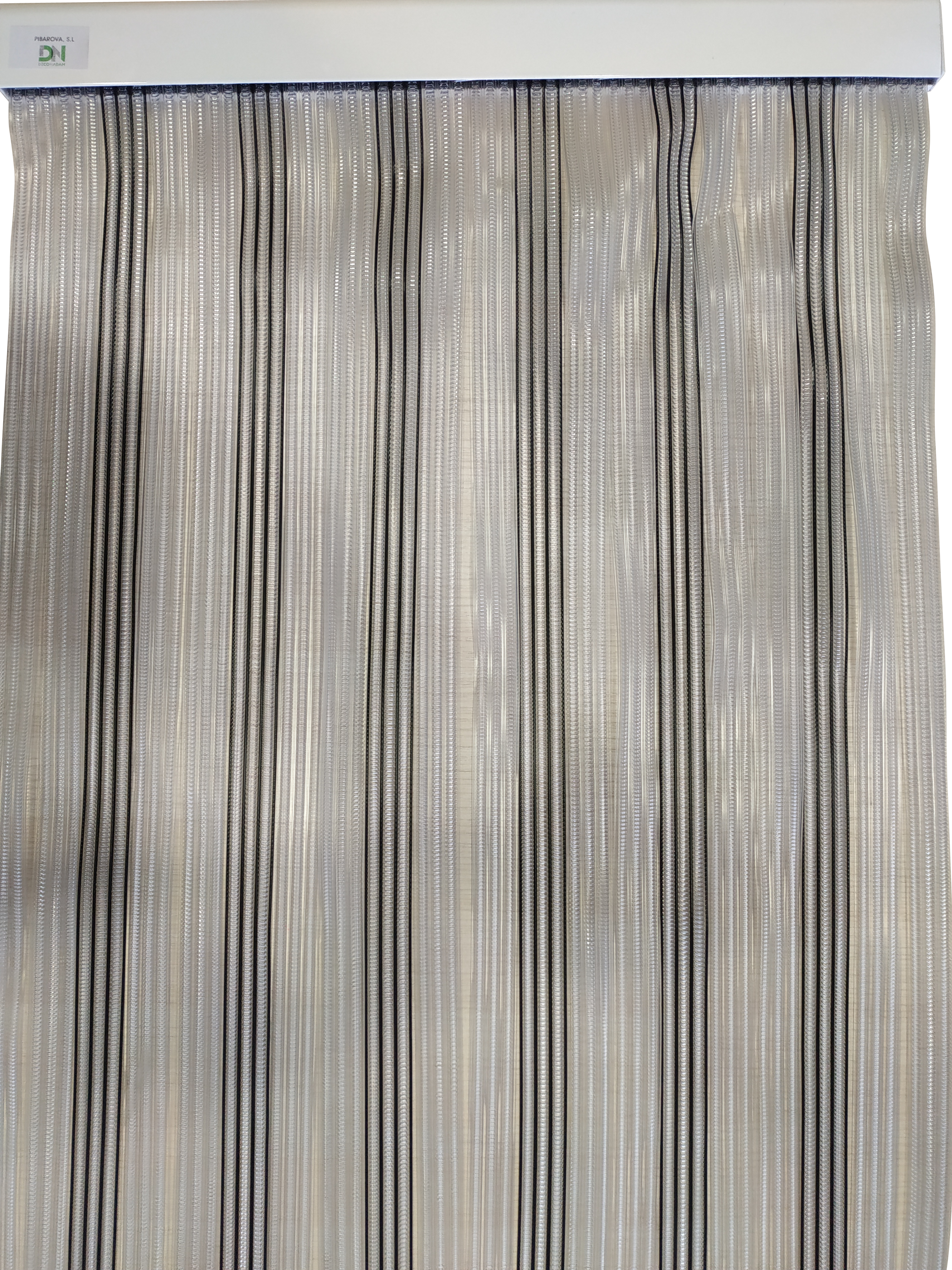 Cortina de puerta pvc petra negro 90 x 210 cm