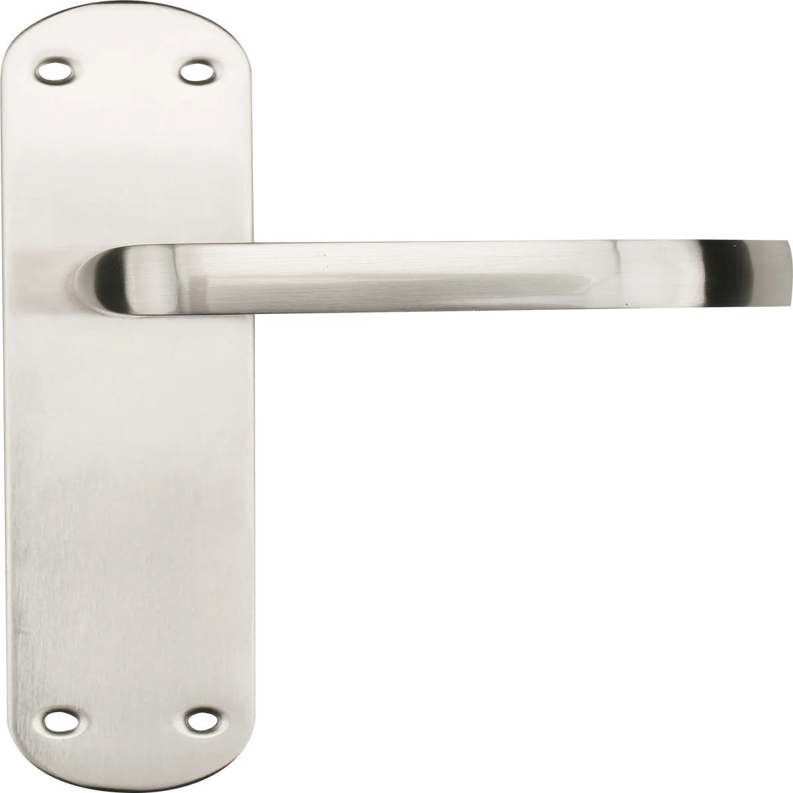 Juego de manillas de puerta con manijas de puerta | Cerradura de llave  exterior | Ideal para hoteles | Diseño elegante y simple | Acero | Cromo  mate 
