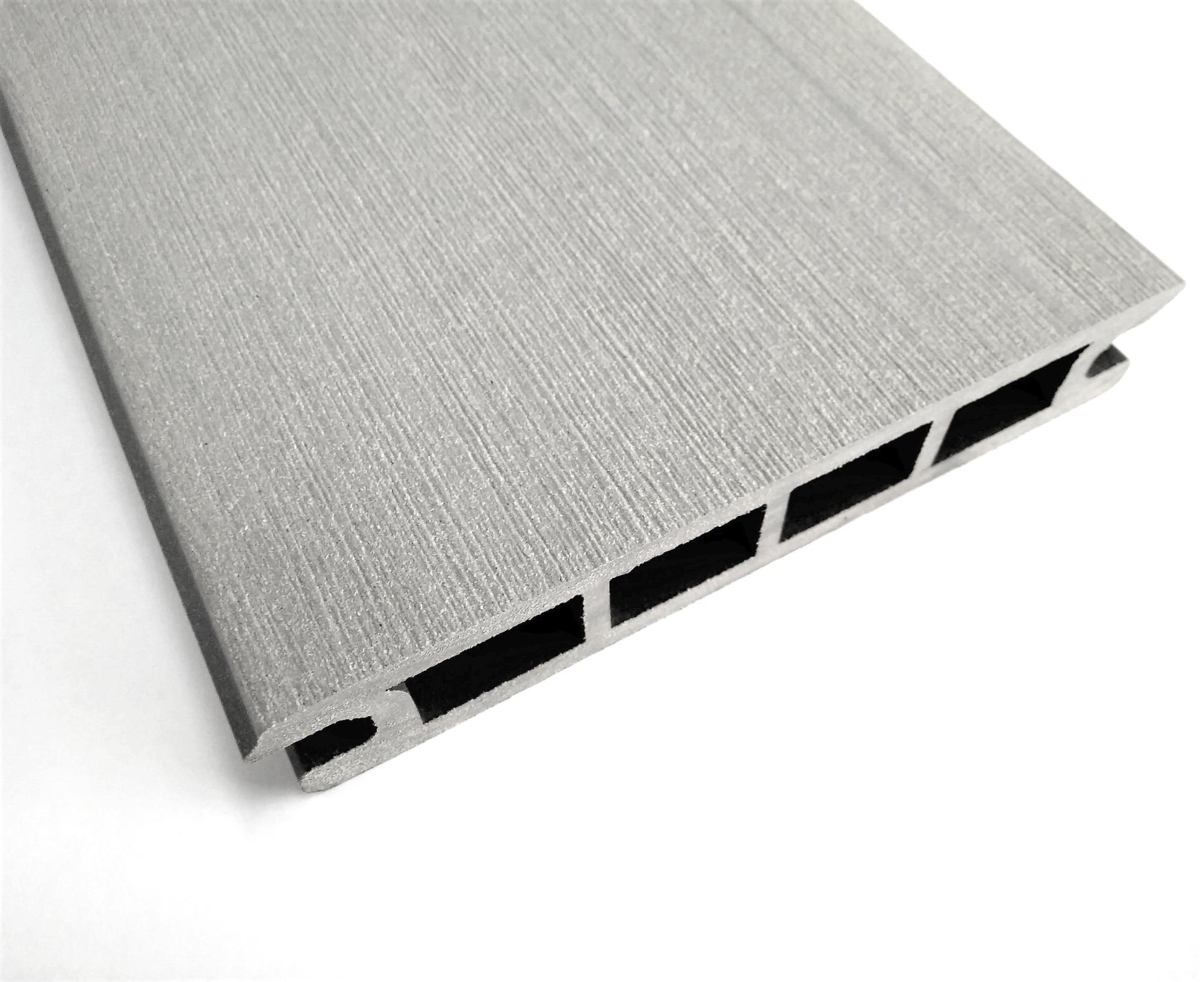 Lama de fachada cwall composite gris ceniza 14x230 cm y 22.5 mm