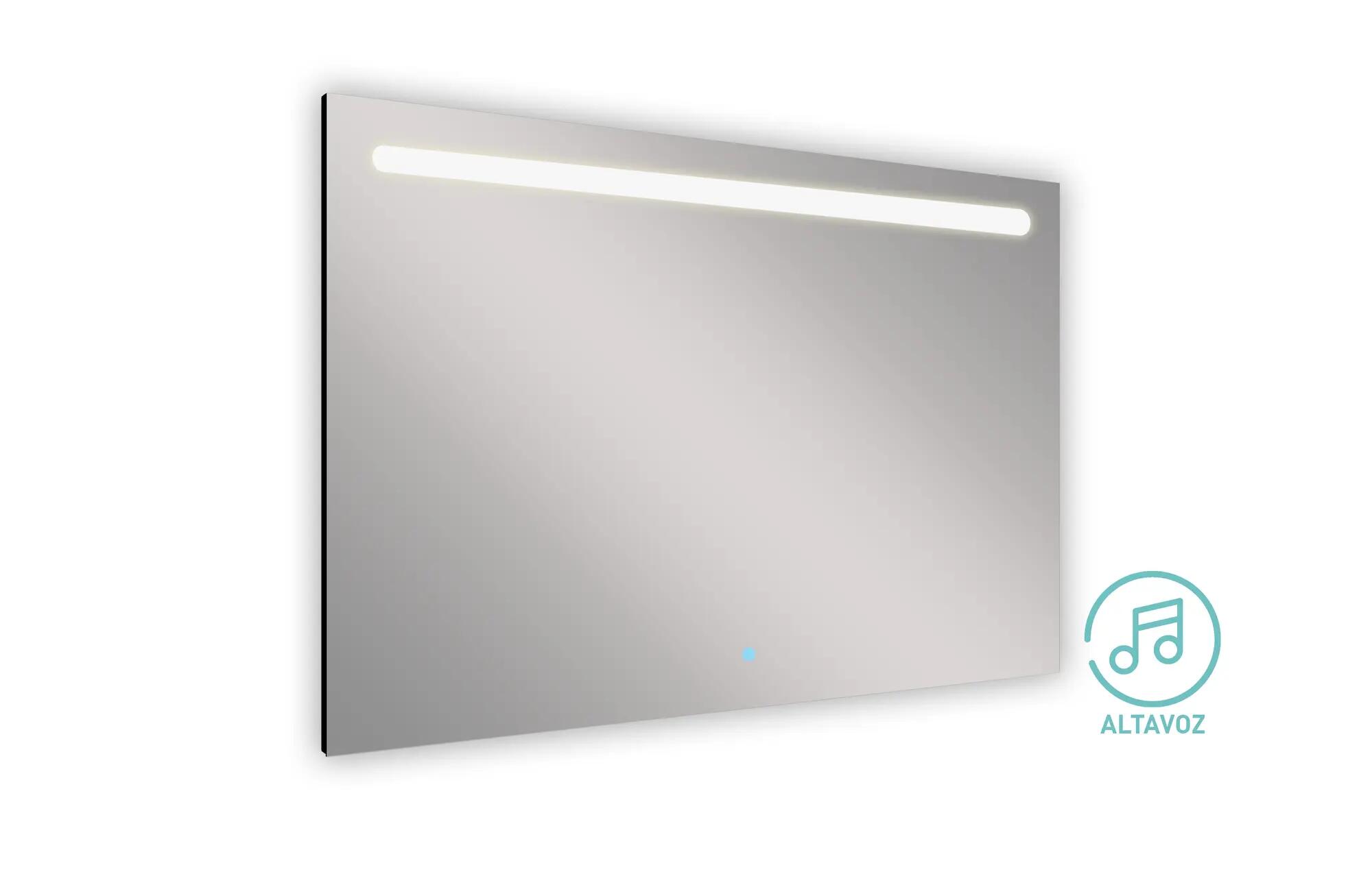 Espejo de baño con luz led push , táctil, bluetooth, 80x120 cm