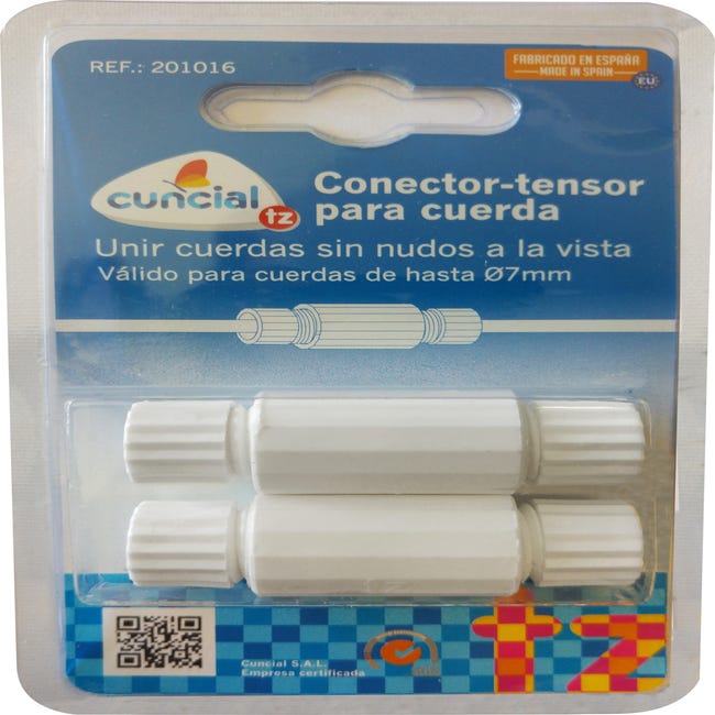 Cabilock Tensor de cuerda para tendedero, 2 piezas, tensor de tendedero de  metal, apretones de línea de ropa, tensor de cuerda de lavandería, tensor