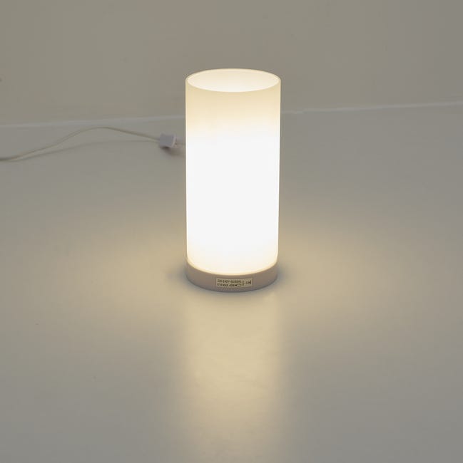de colisión va a decidir Lámpara de mesa Basic 1 luz E14 D10 INSPIRE blanco | Leroy Merlin