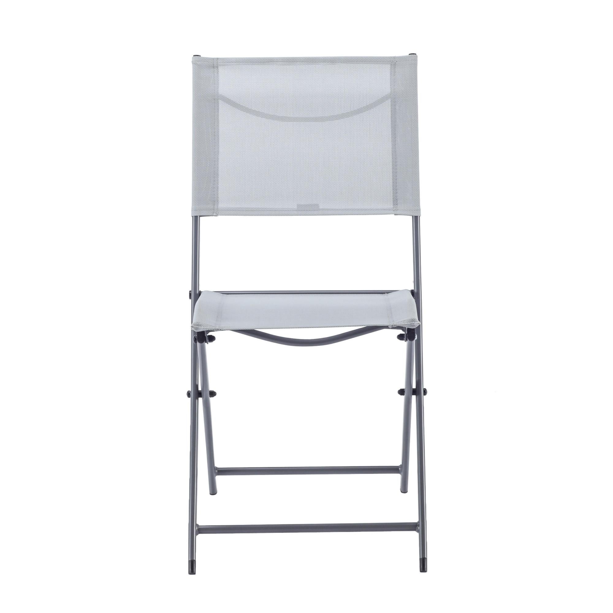 Silla de exterior de acero emys gris de la marca NATERIAL
