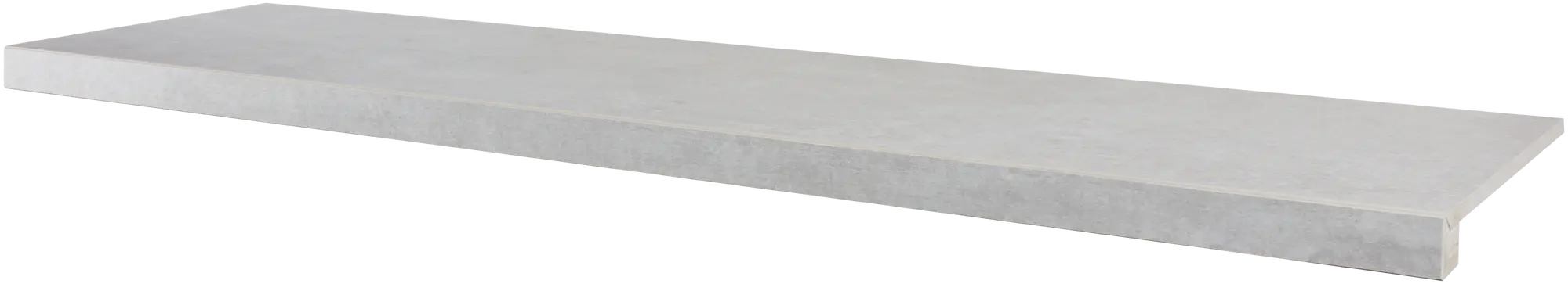 Peldaño de escalera porcelánico artens martins efecto cemento perla 30x120 cm