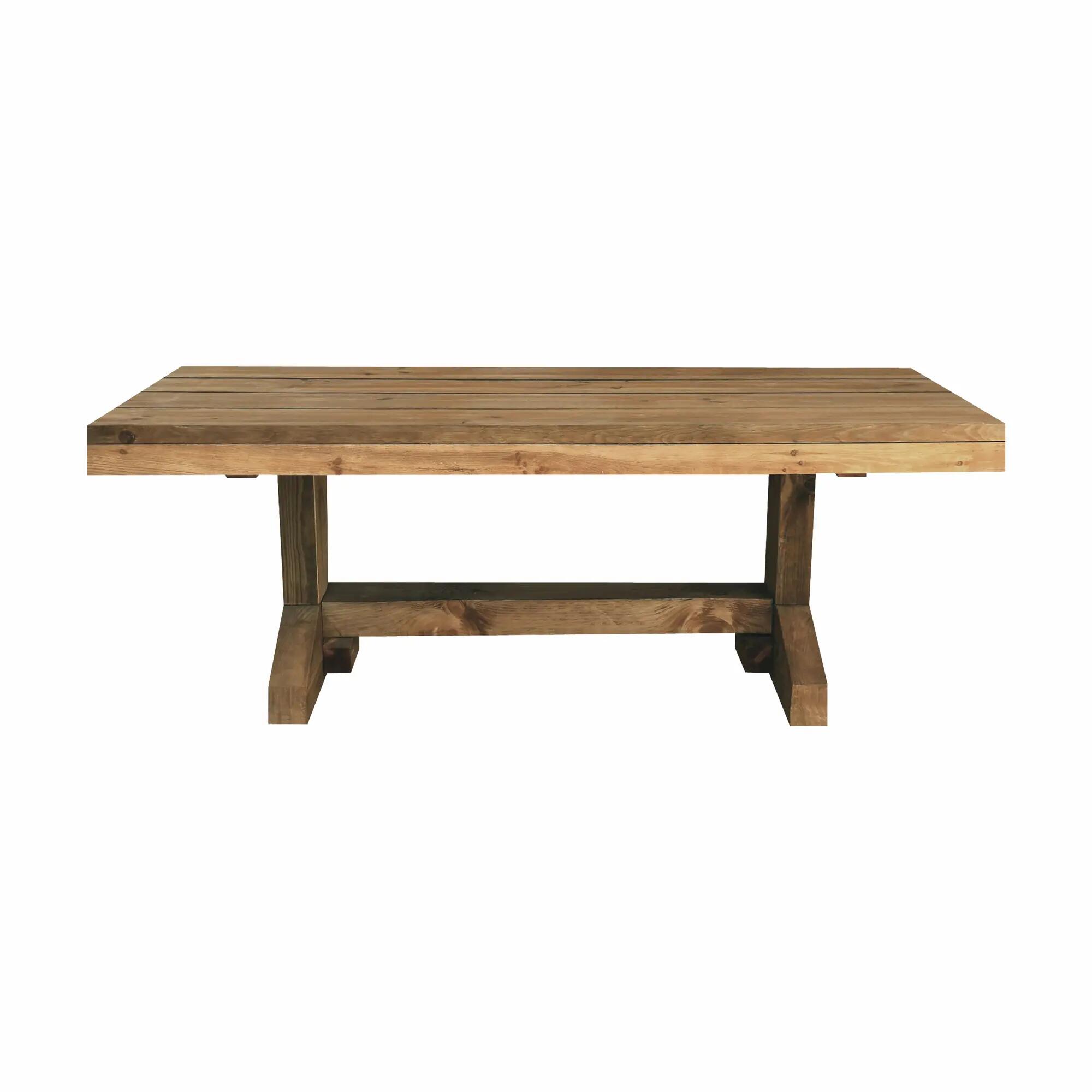 Mesa de jardín de madera express marrón de 280x75x95 cm