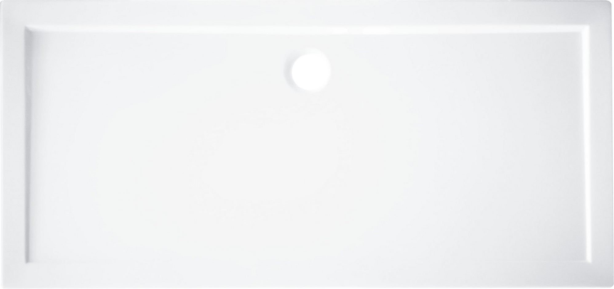 Plato de ducha essential 120x70 cm blanco de la marca SENSEA