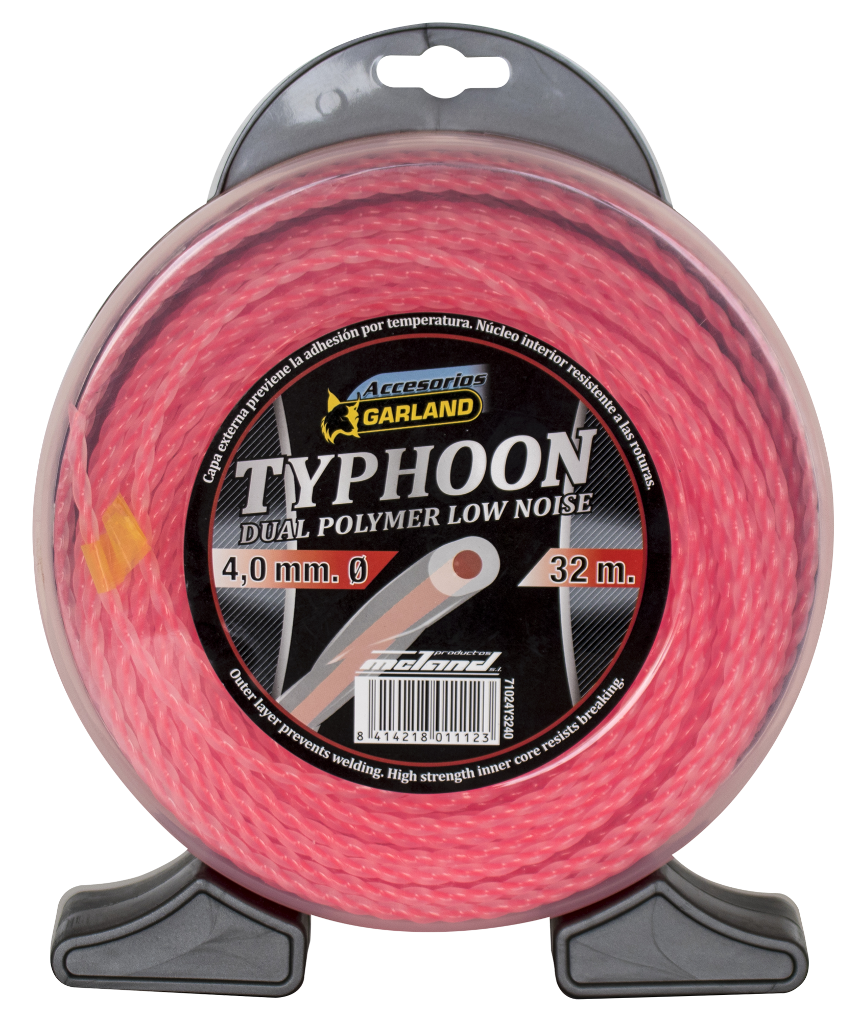 Estuche de hilo para cortabordes o desbrozadora de 4 mm y 32 m de la marca GARLAND