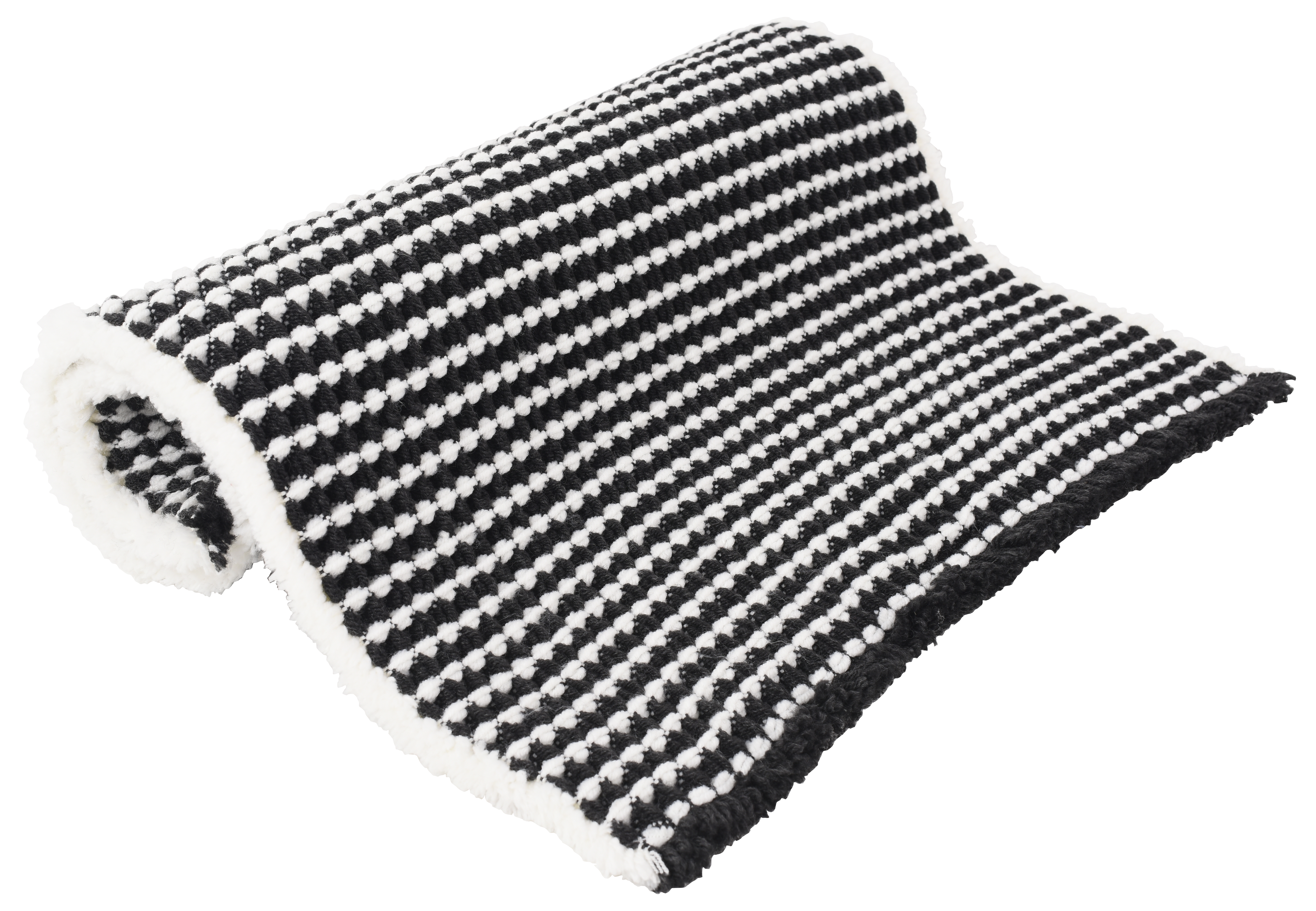Alfombra de baño rectangular cone 50x80 cm blanco, negro