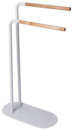 Toallero de pie Scandi blanco barnizado 46.55x75.0 cm