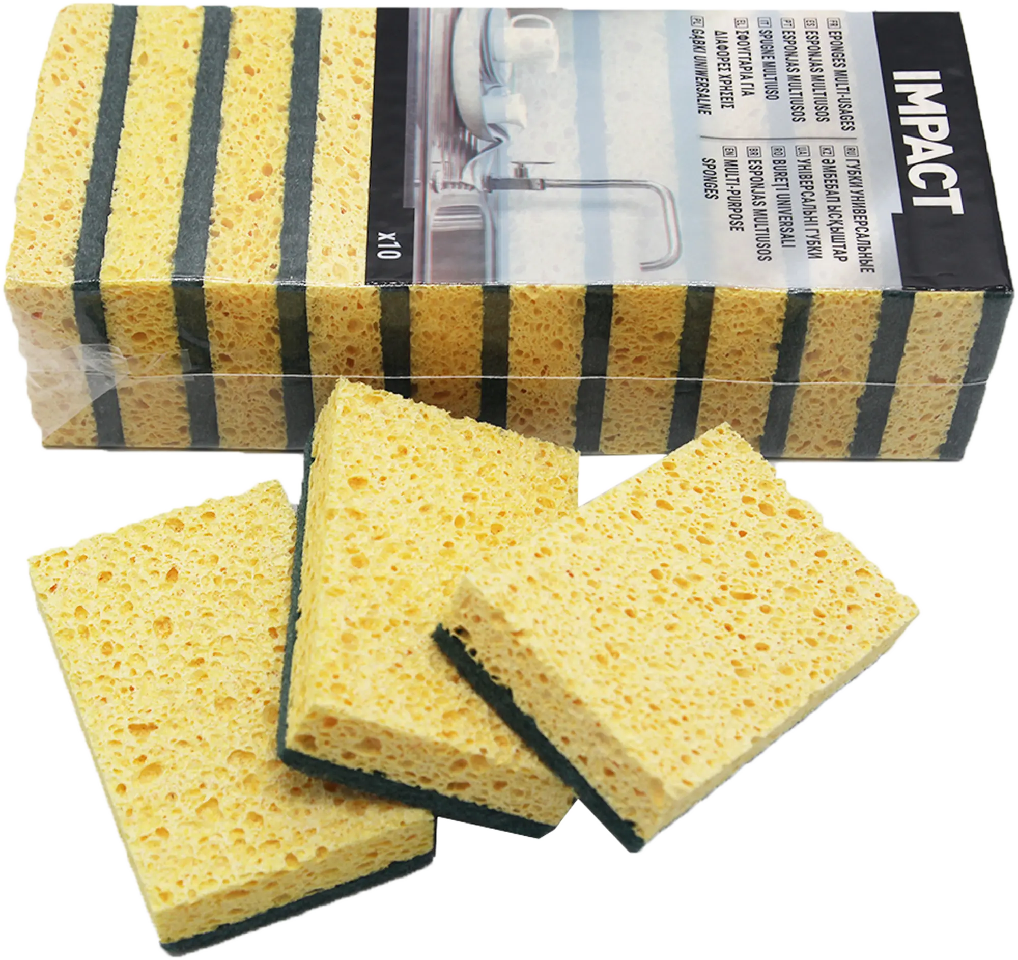 Pack 10 esponjas abrasivas impact