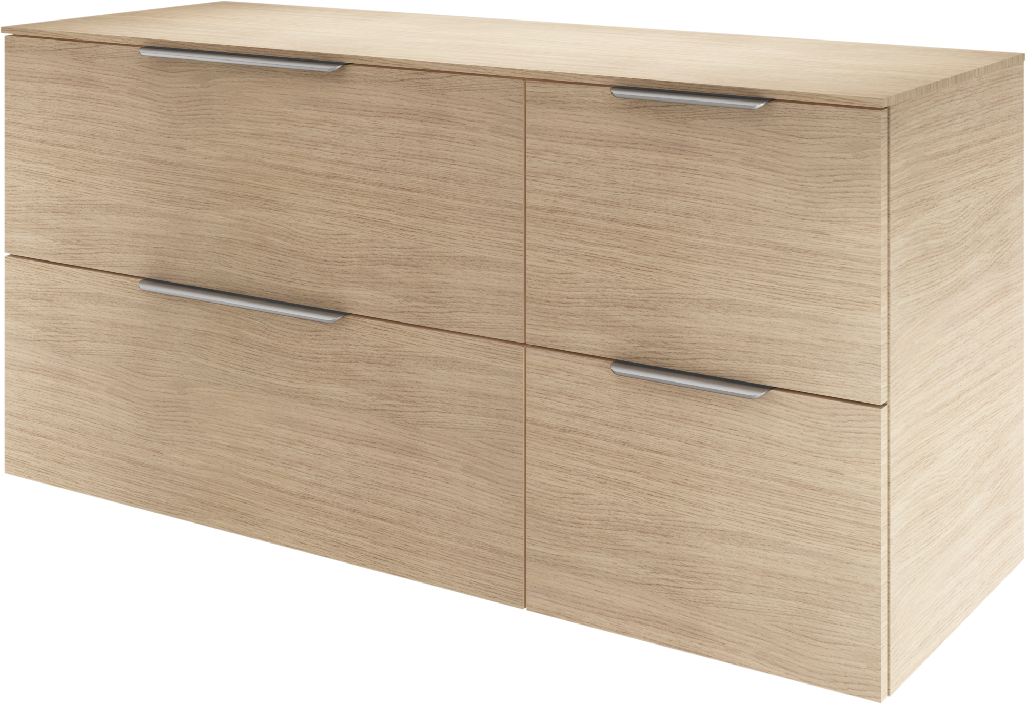 Mueble de baño neo imitación roble natural 135 x 48 cm de la marca SENSEA
