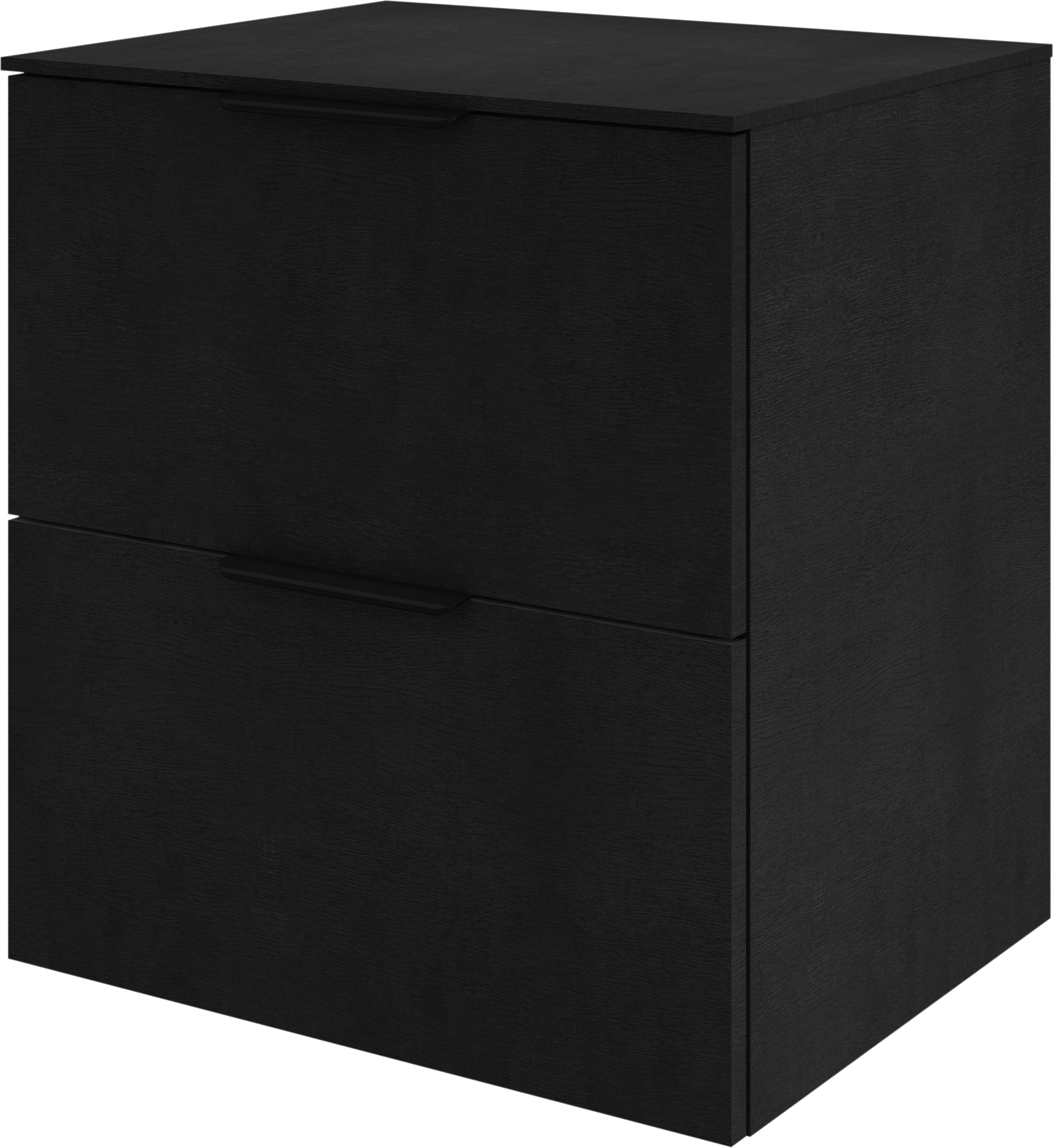 Mueble de baño neo efecto madera negra 60x48 cm