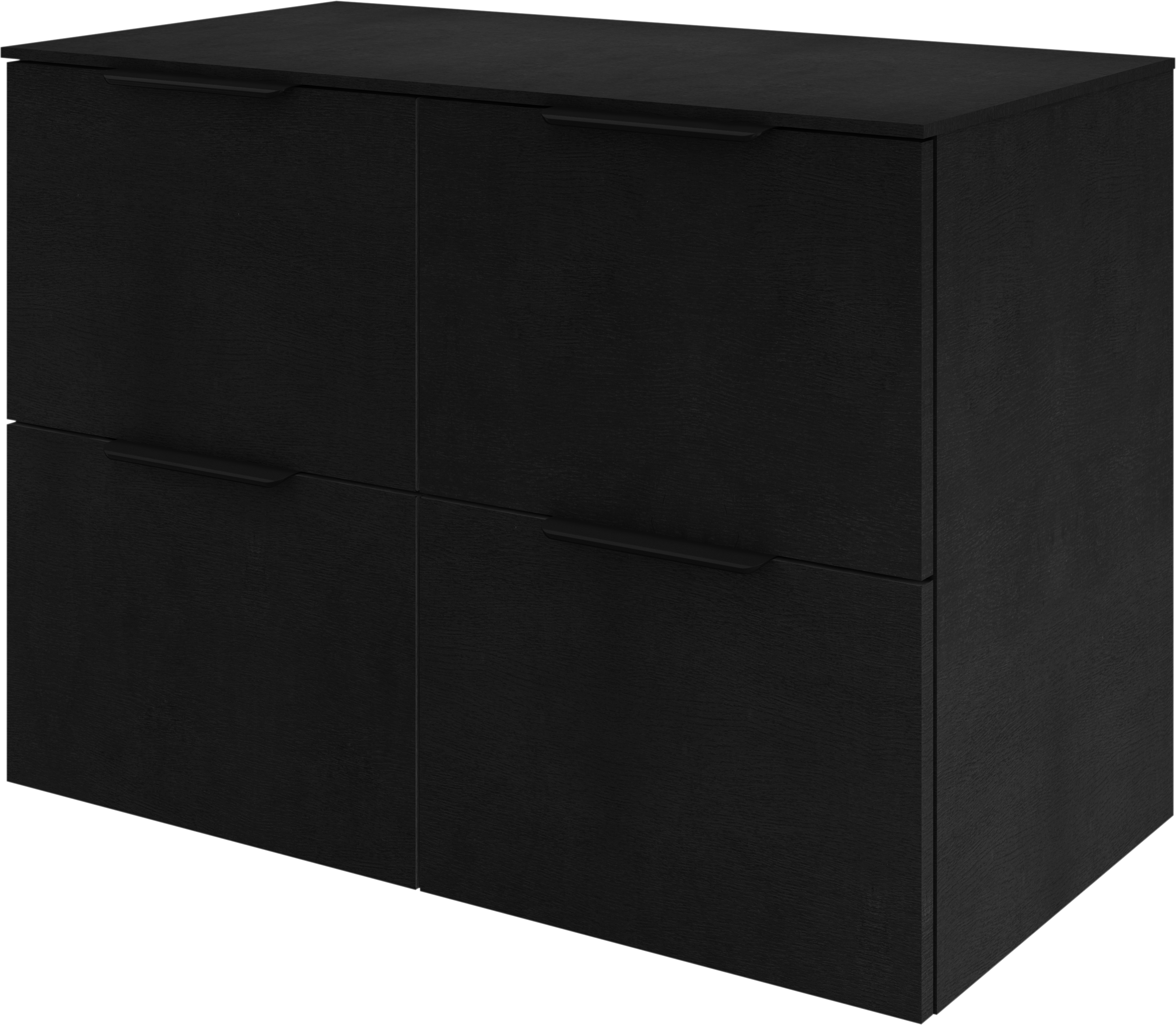 Mueble de baño neo efecto madera negra 90x48 cm