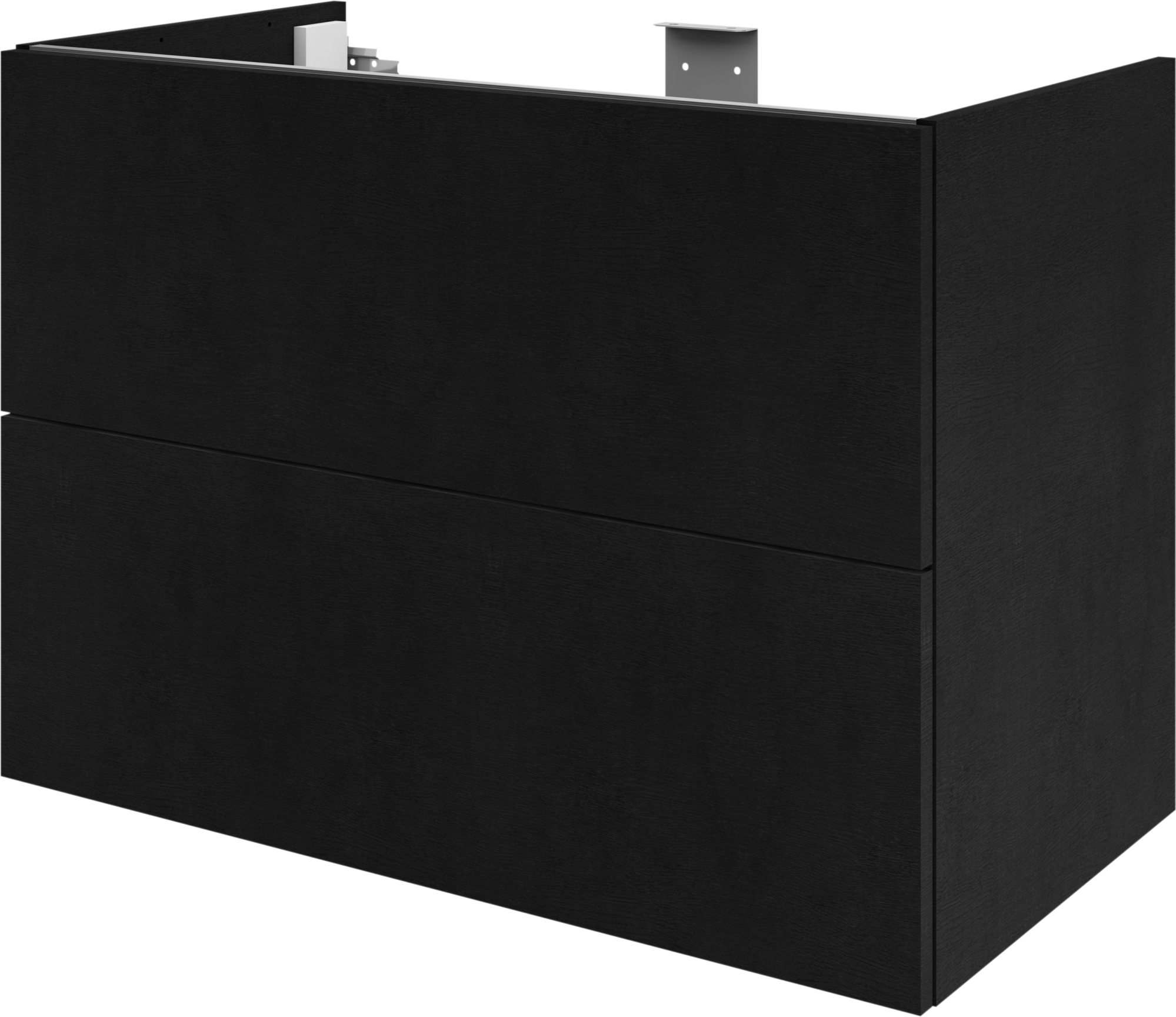 Mueble de baño neo efecto madera negra 90x48 cm