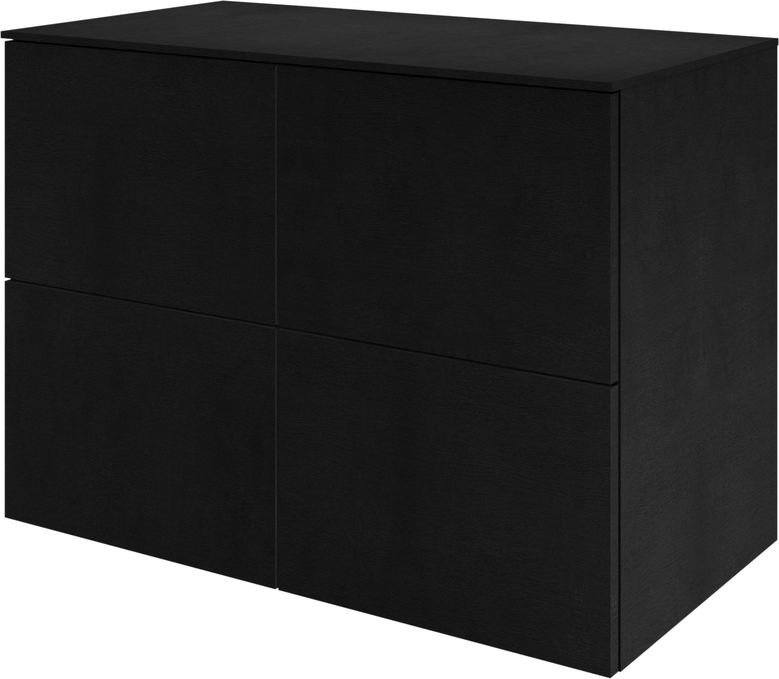 Mueble de baño neo efecto madera negra 90x48 cm