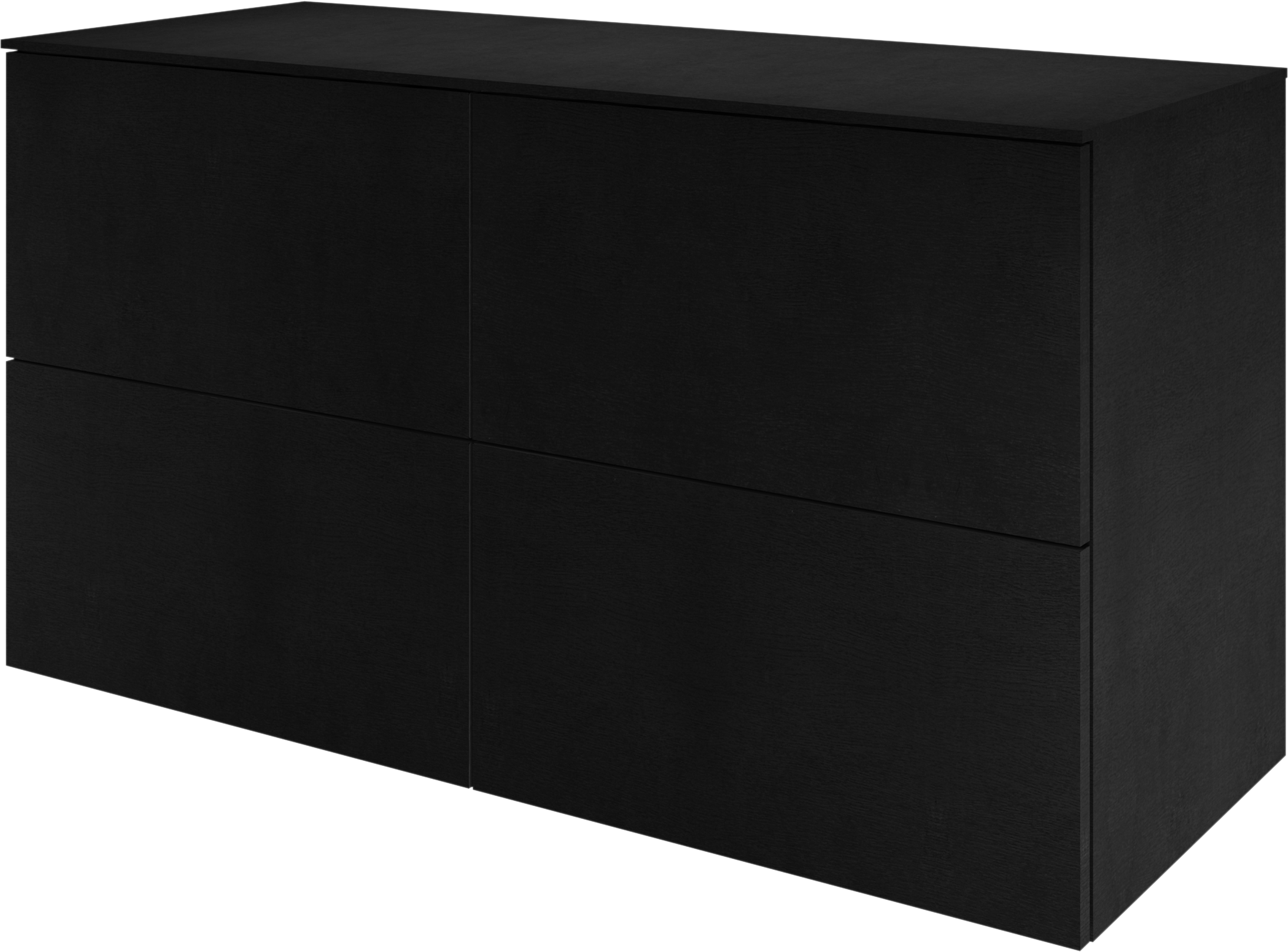 Mueble de baño neo efecto madera negra 120x48 cm