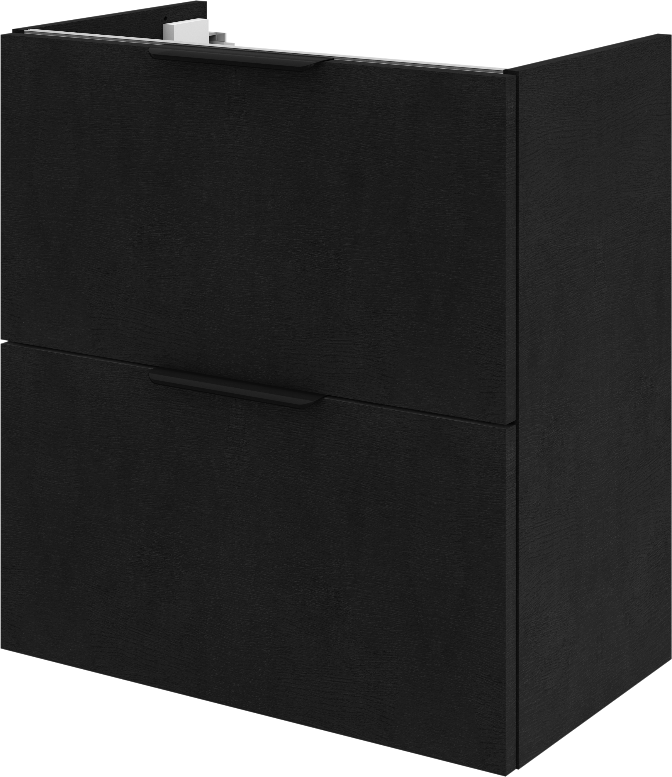 Mueble de baño neo efecto madera negra 60x35 cm
