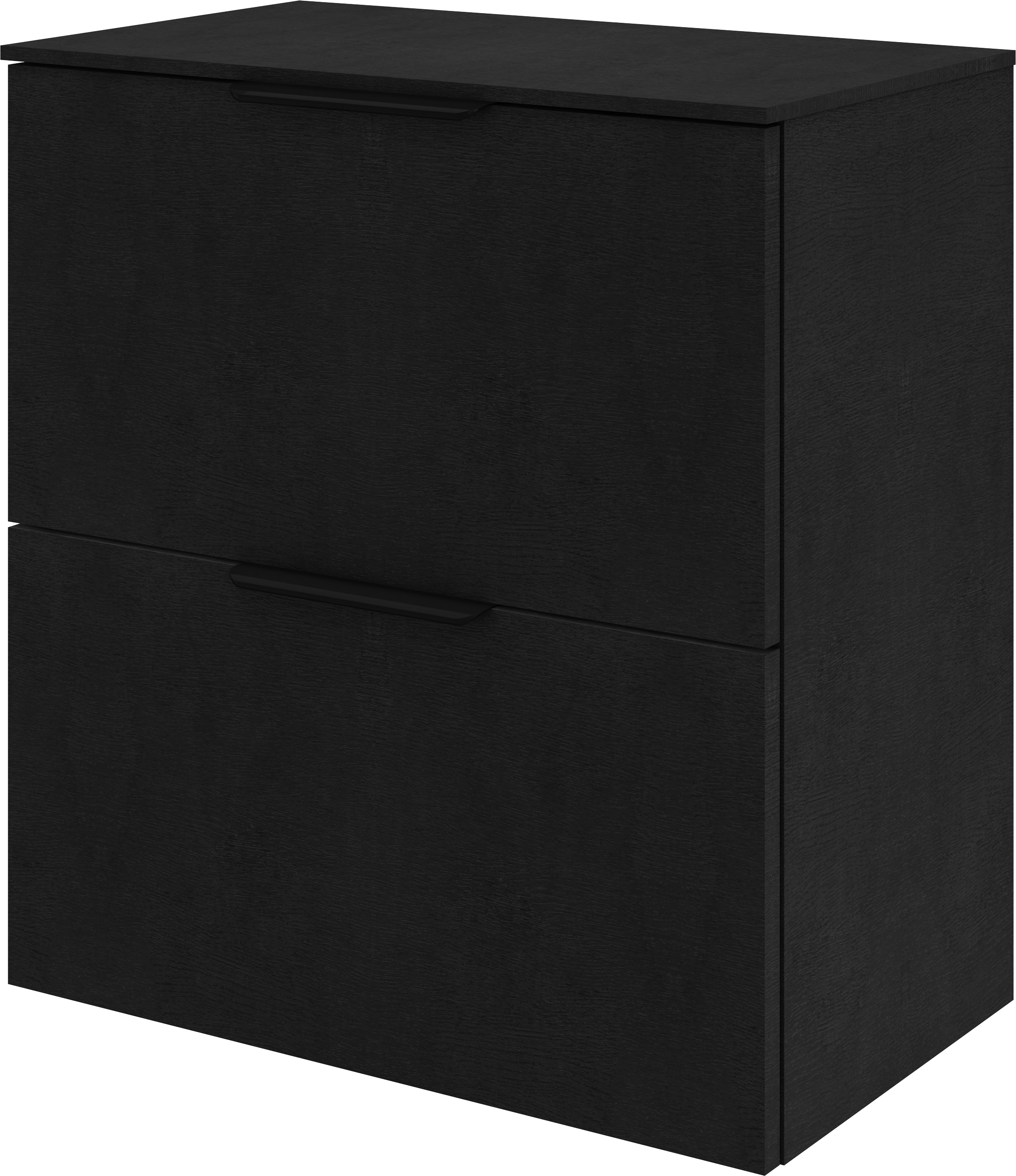 Mueble de baño neo efecto madera negra 60x35 cm de la marca SENSEA