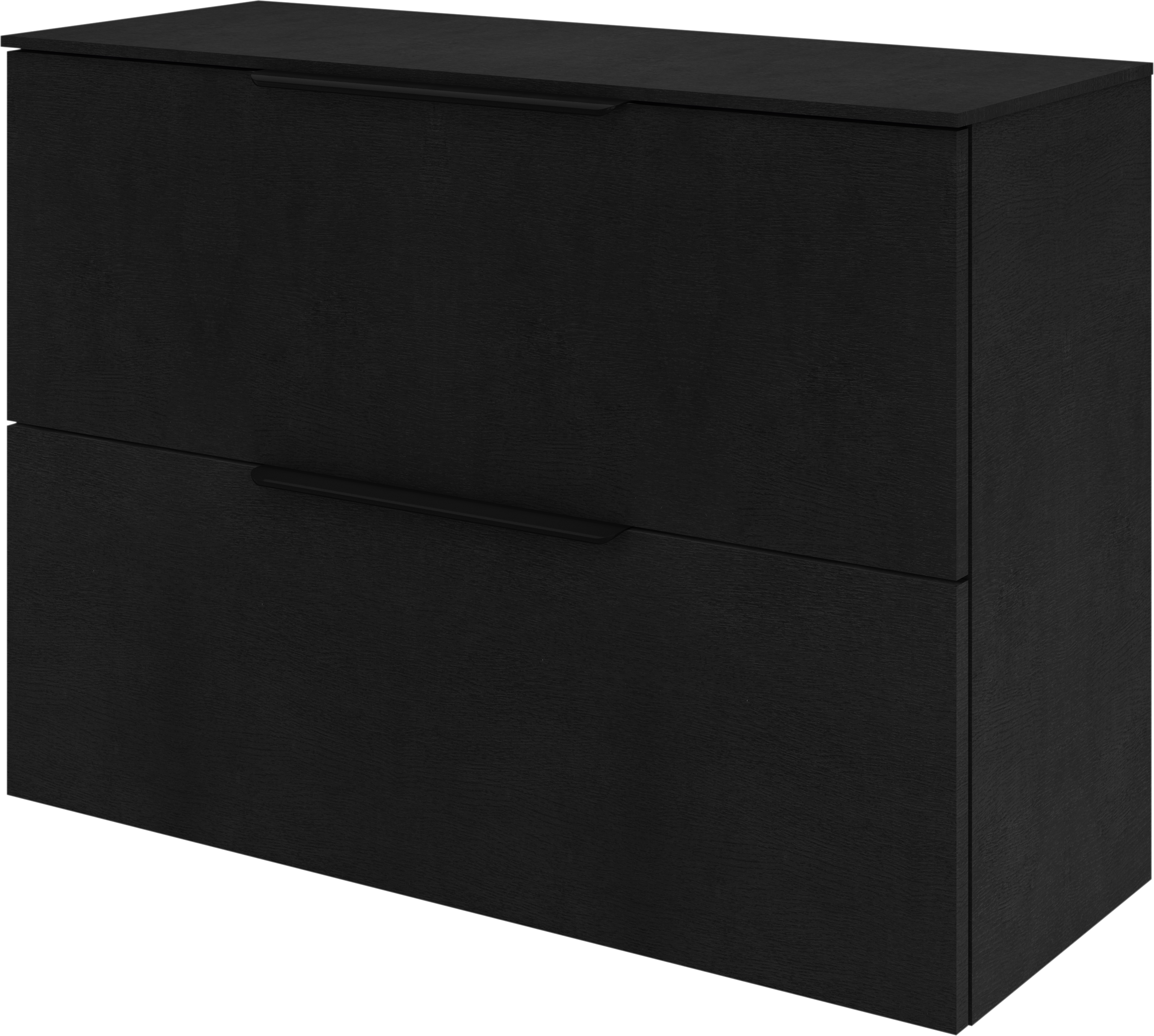 Mueble de baño neo efecto madera negra 90x35 cm