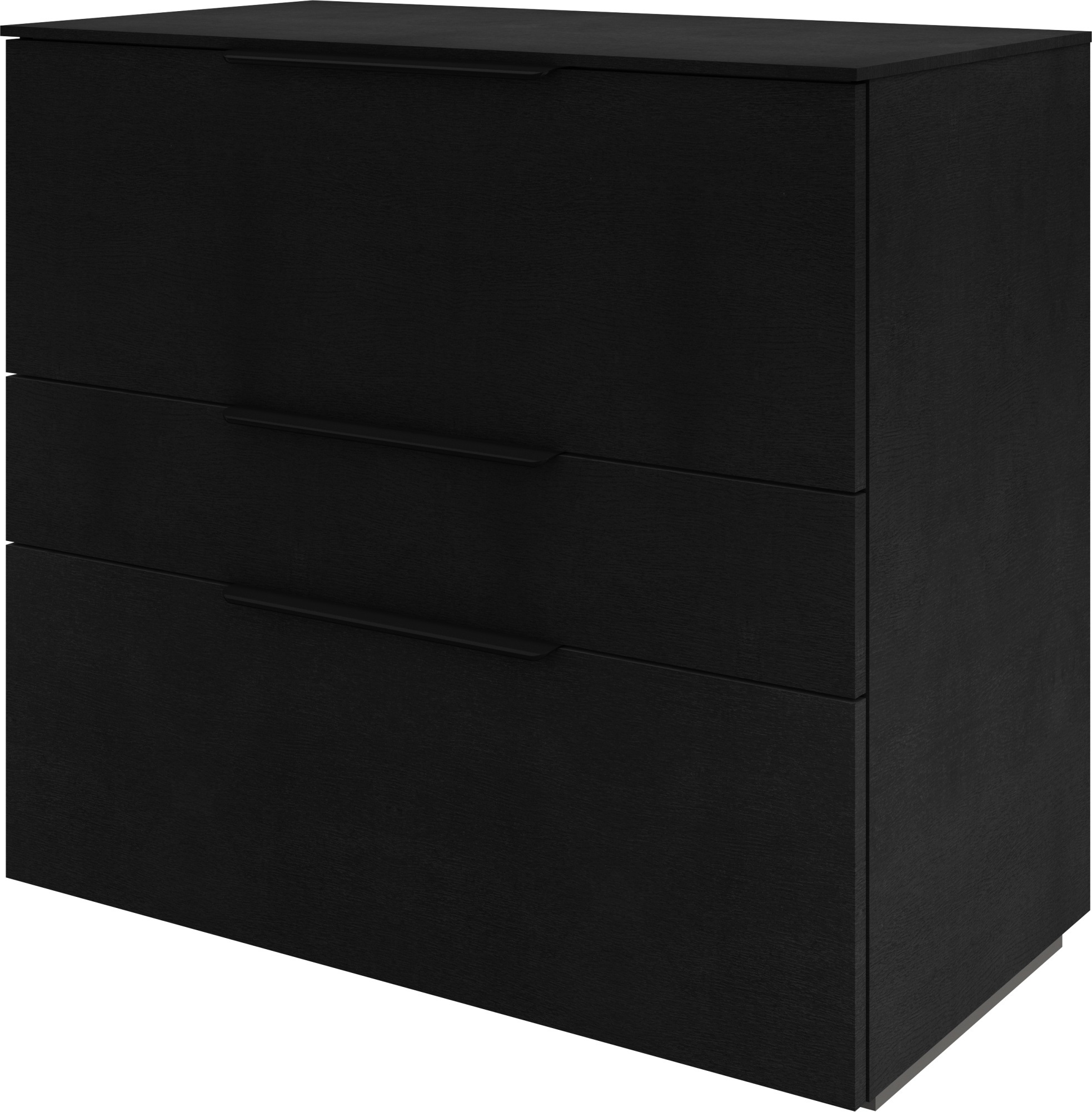 Mueble de baño neo efecto madera negra 90x48 cm