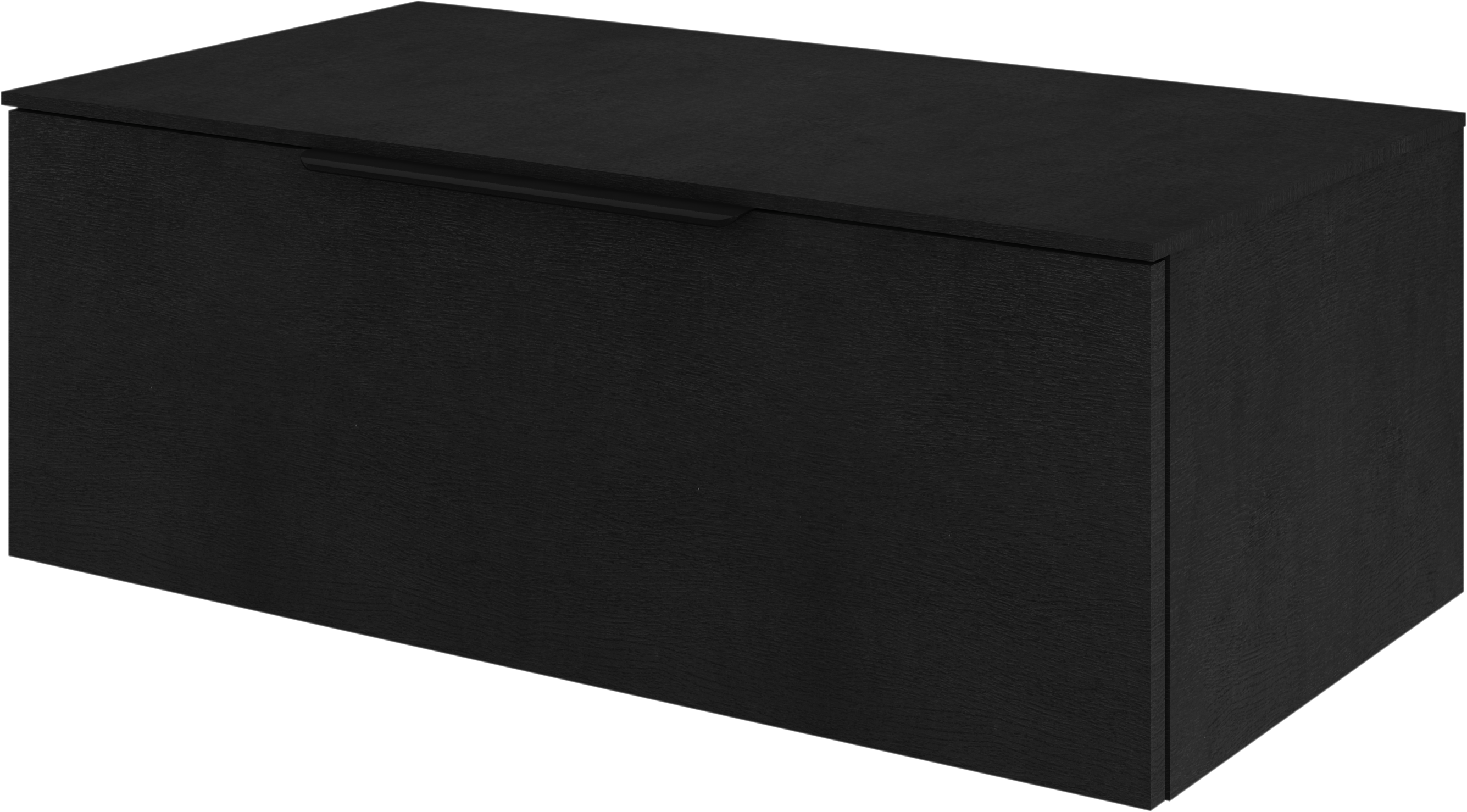 Mueble de baño neo efecto madera negra 90x48 cm