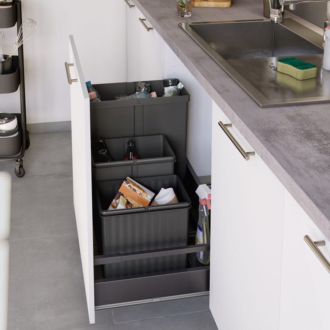 Cubo basura bajo fregadero leroy merlin 2025