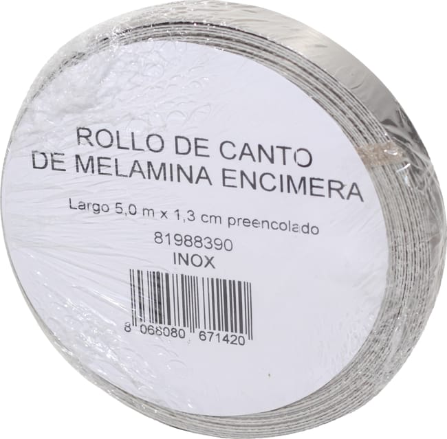 Rollo canto de encimera para cocina aspecto metal 1,3x500x0,04 cm Leroy Merlin Rollo canto de encimera para cocina aspecto metal 1,3x500x0,04 cm Leroy Merlin