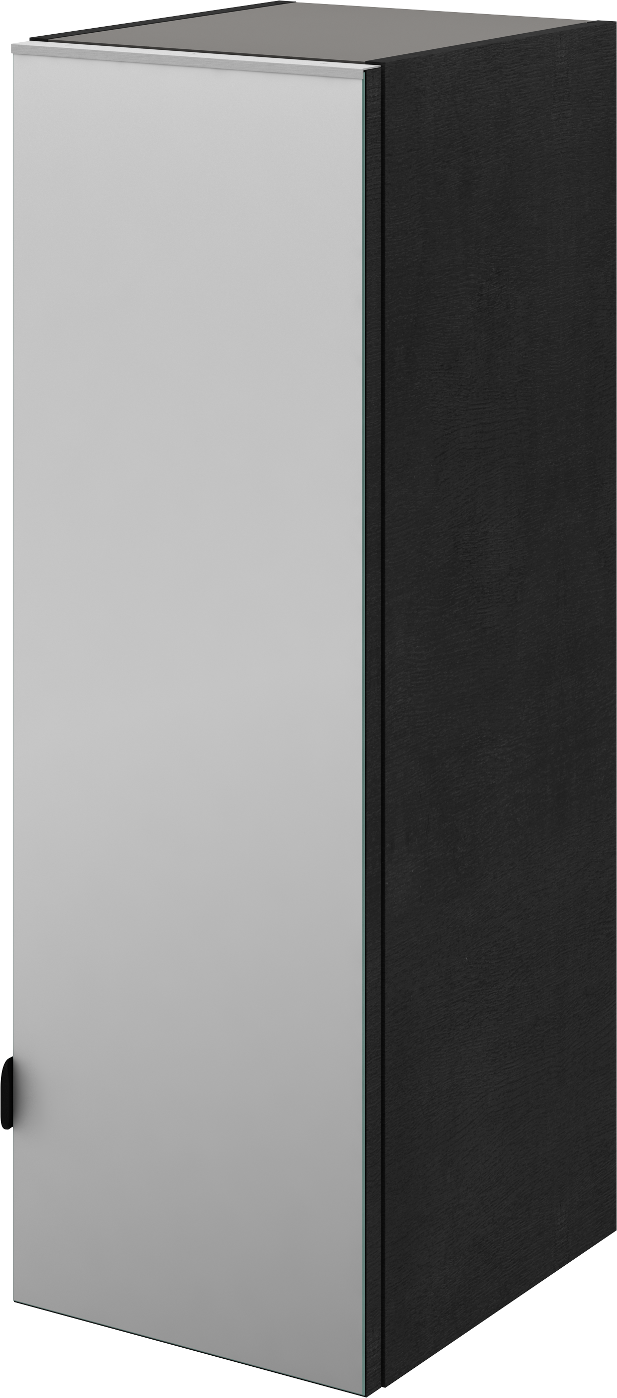 Columna de baño neo efecto madera negra 30x90x35 cm