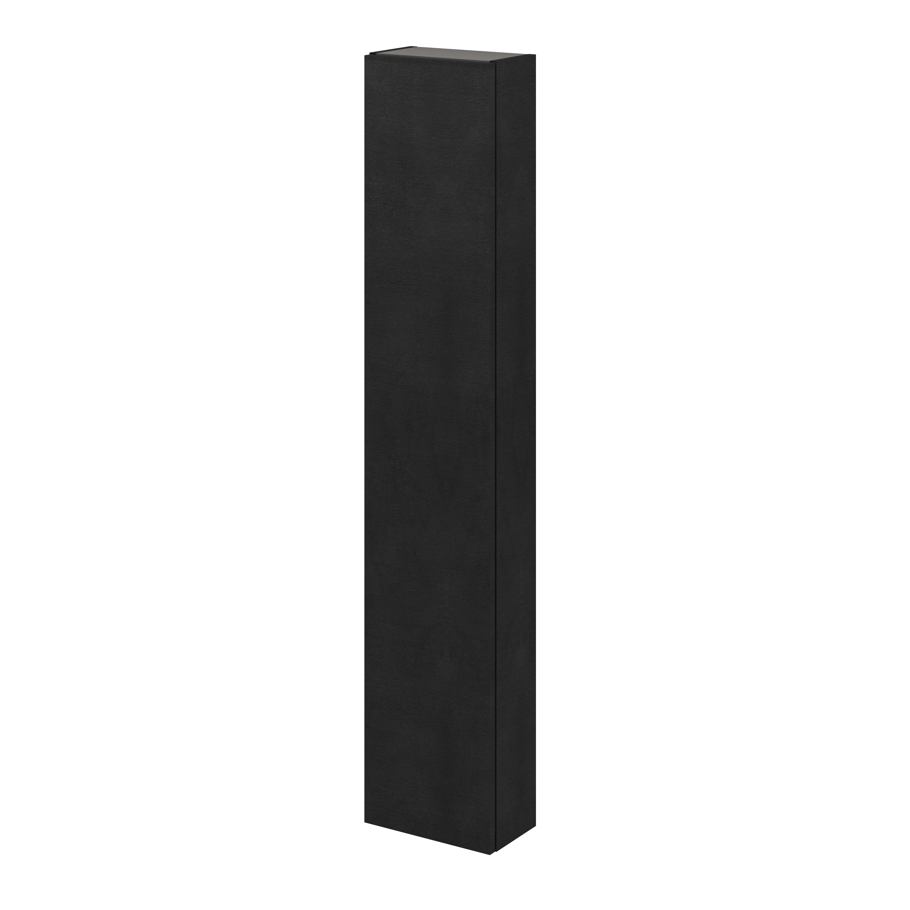 Columna de baño neo efecto madera negra 30x154x17 cm