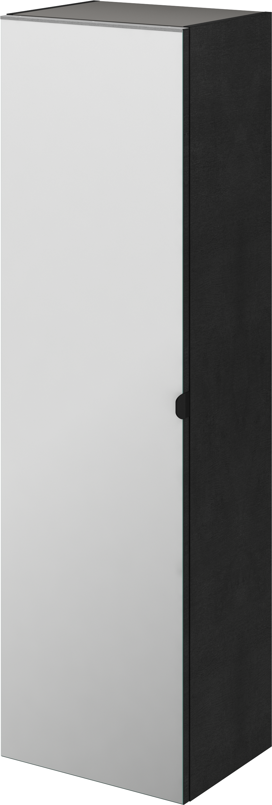 Columna de baño neo efecto madera negra 45x154x35 cm