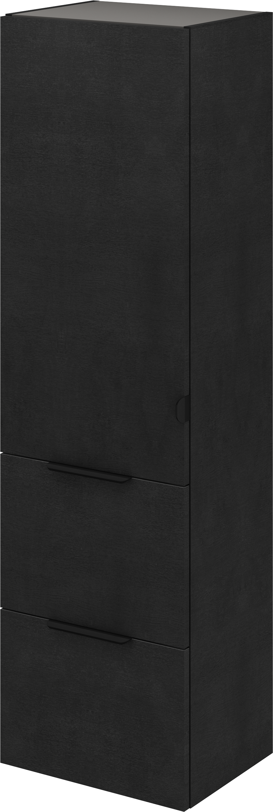 Columna de baño neo efecto madera negra 45x154x35 cm