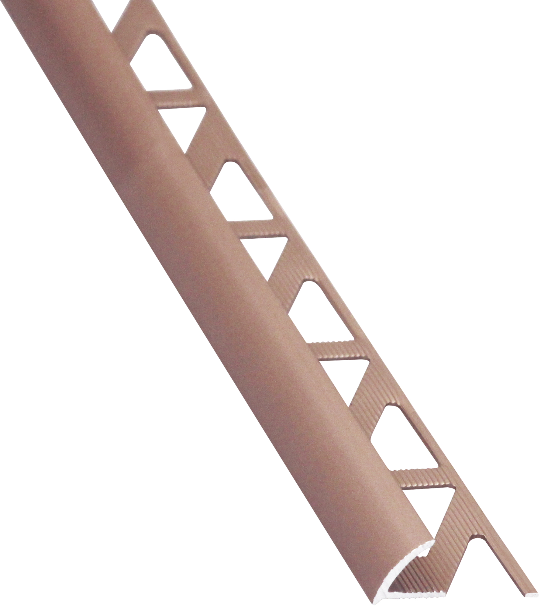 Perfil de ángulo externo de aluminio 1.2x250 cm cobre