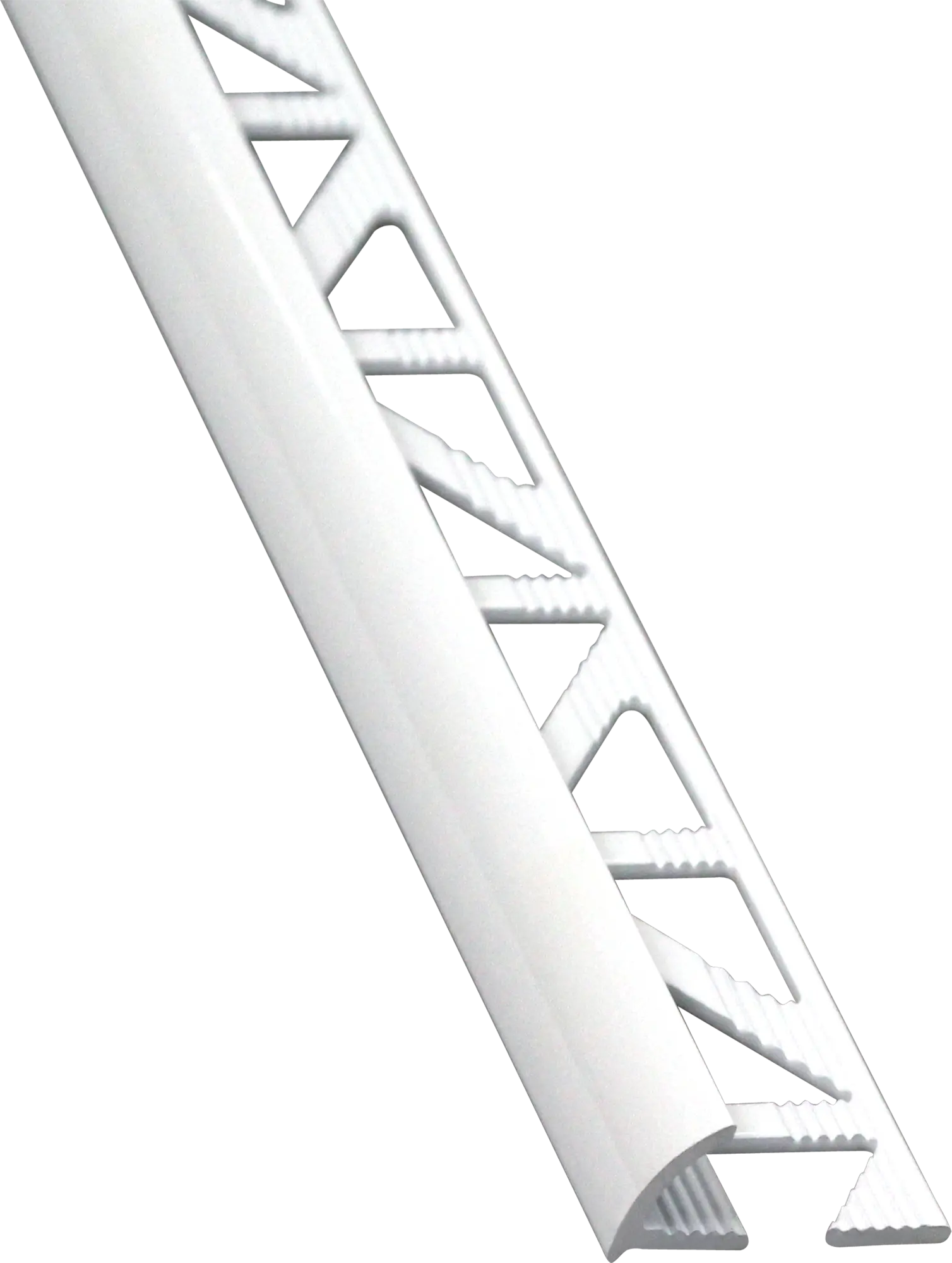 Perfil de ángulo externo de aluminio 1x250 cm blanco brillo
