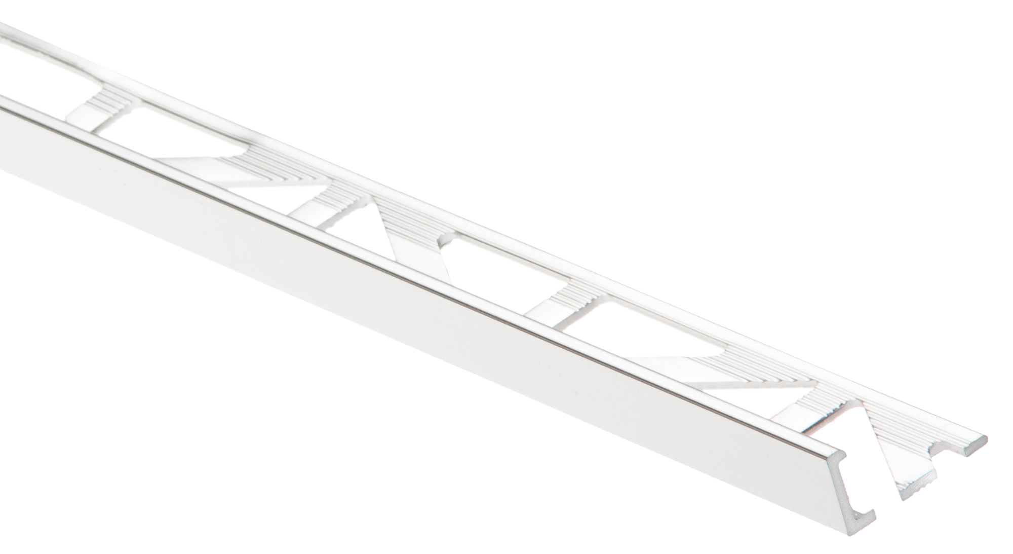 Perfil de ángulo externo de aluminio 1.2x250 cm plata brillo