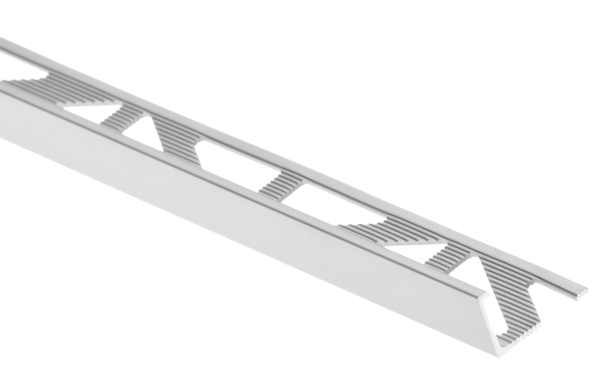 Perfil de ángulo externo de aluminio 1x250 cm plata mate