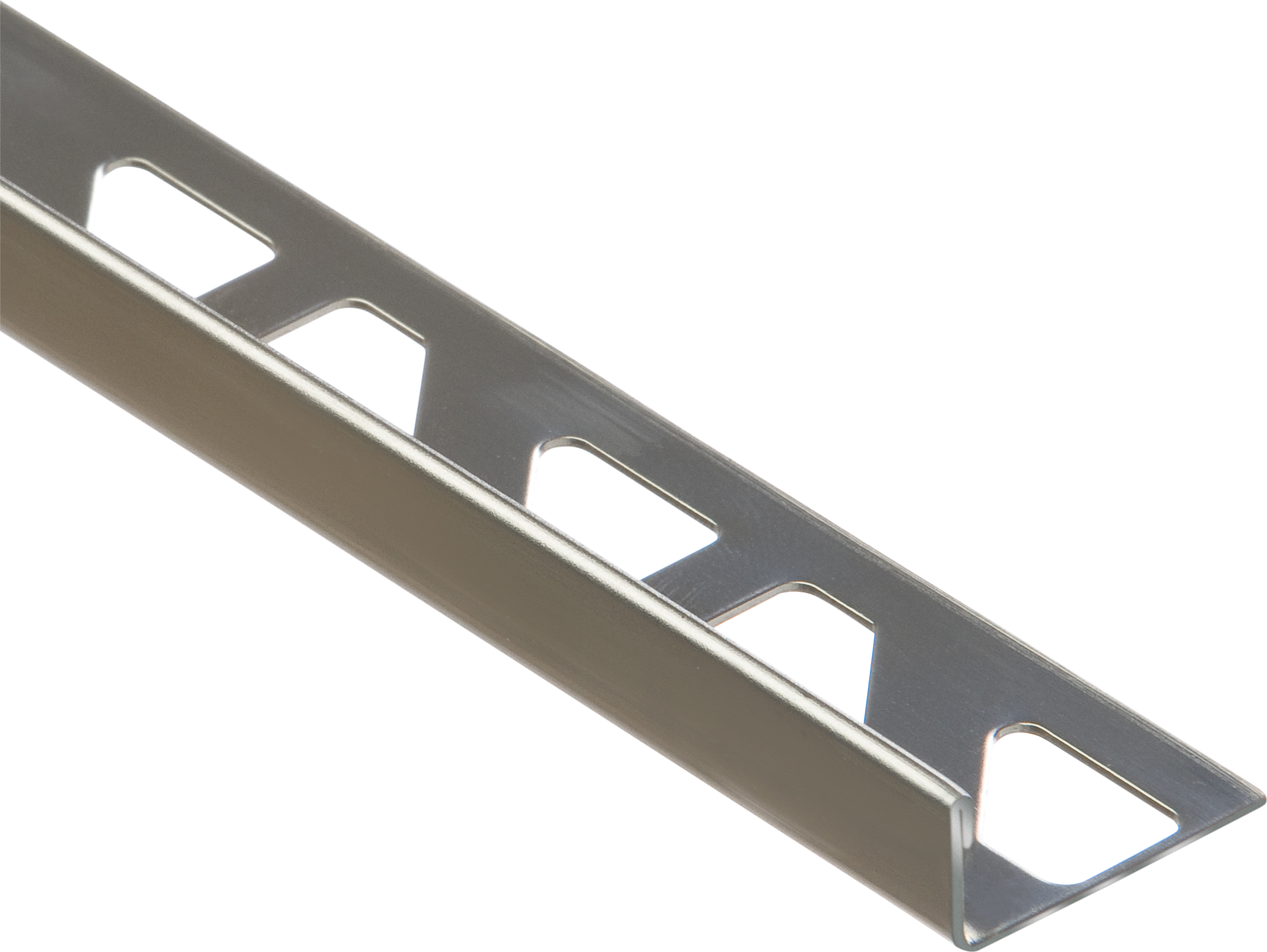 Perfil de ángulo externo de acero inoxidable 1x250 cm acero brillo