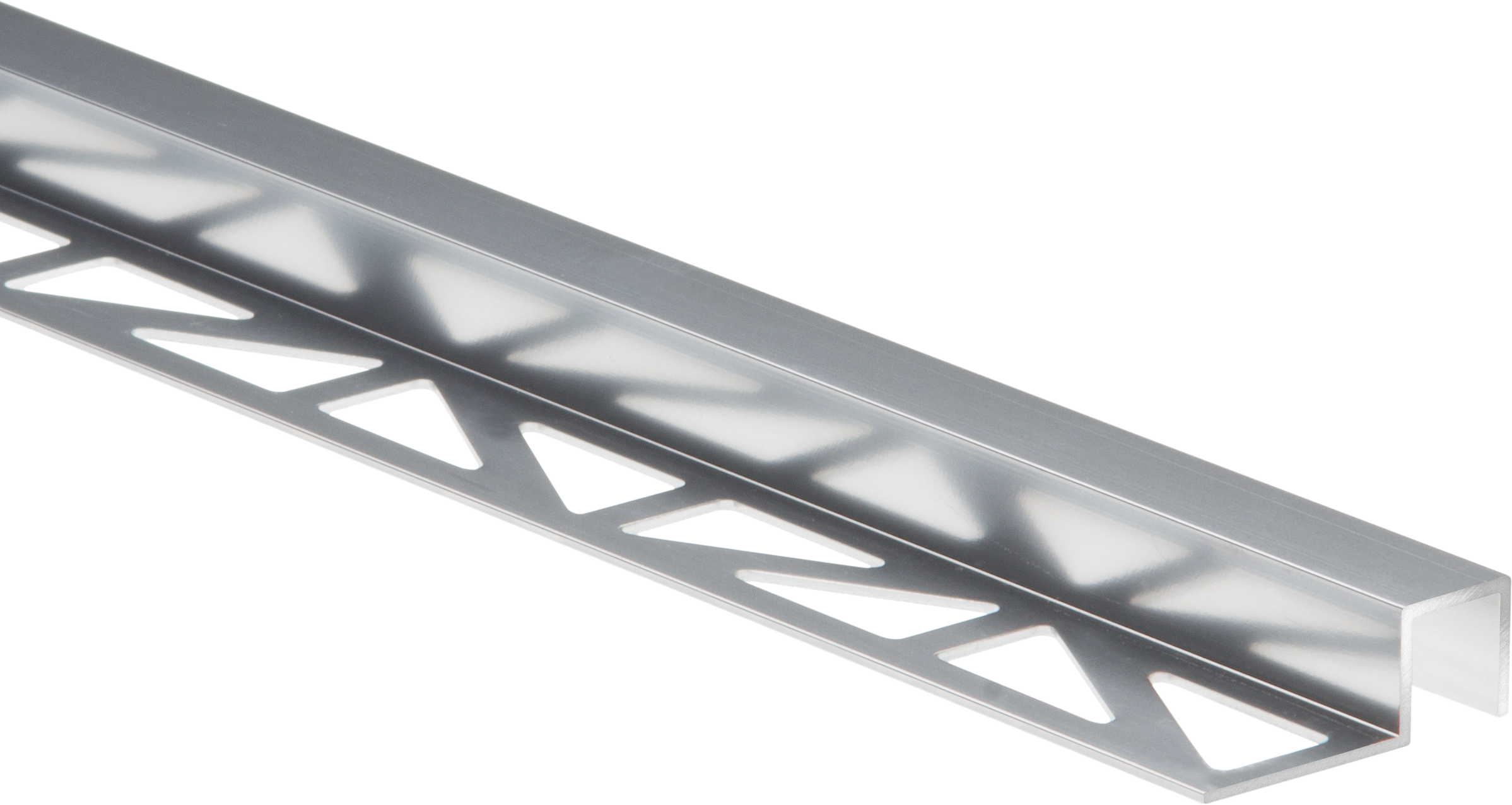 Perfil de ángulo interno de aluminio 1x250 cm plata