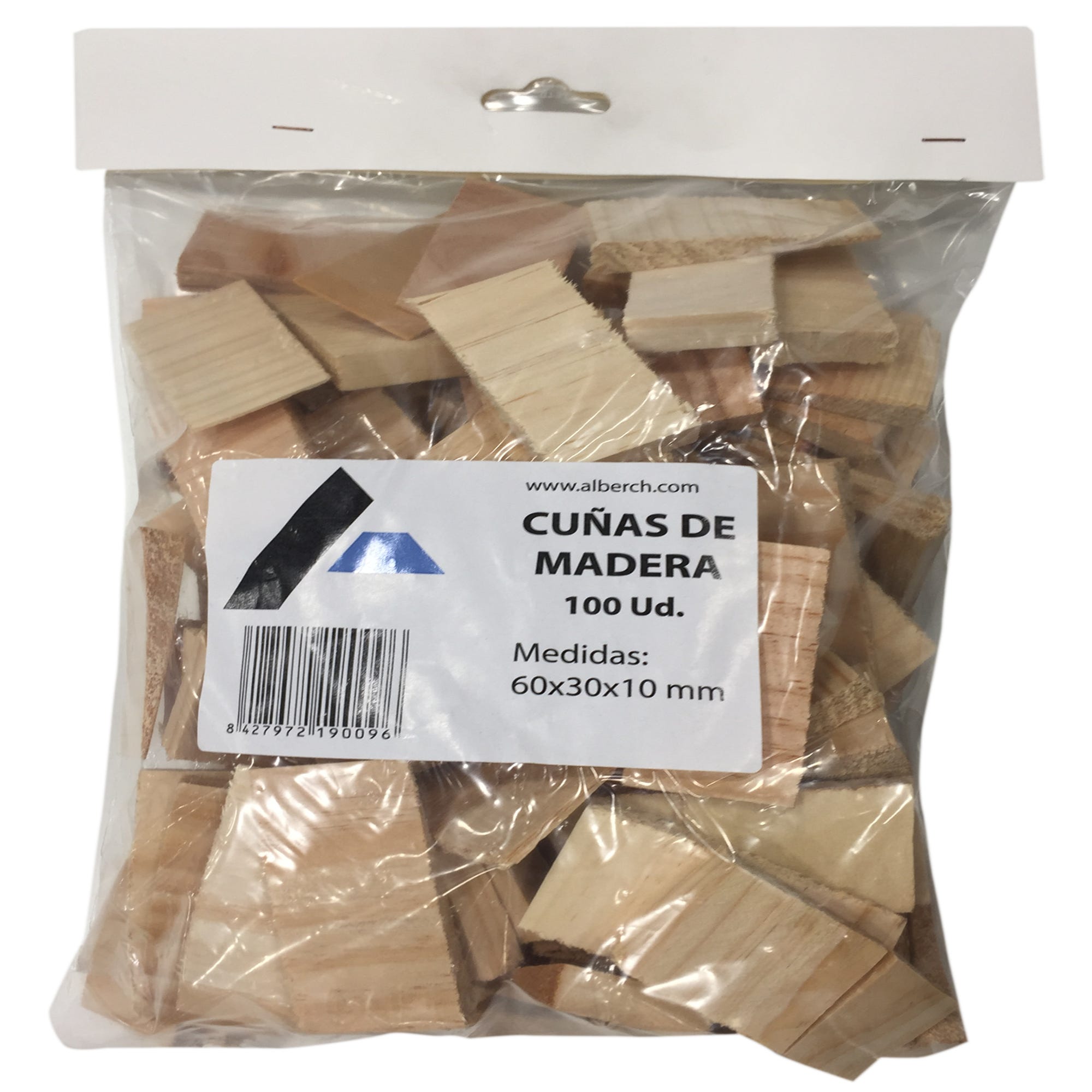 Cuñas de madera Caja c/100