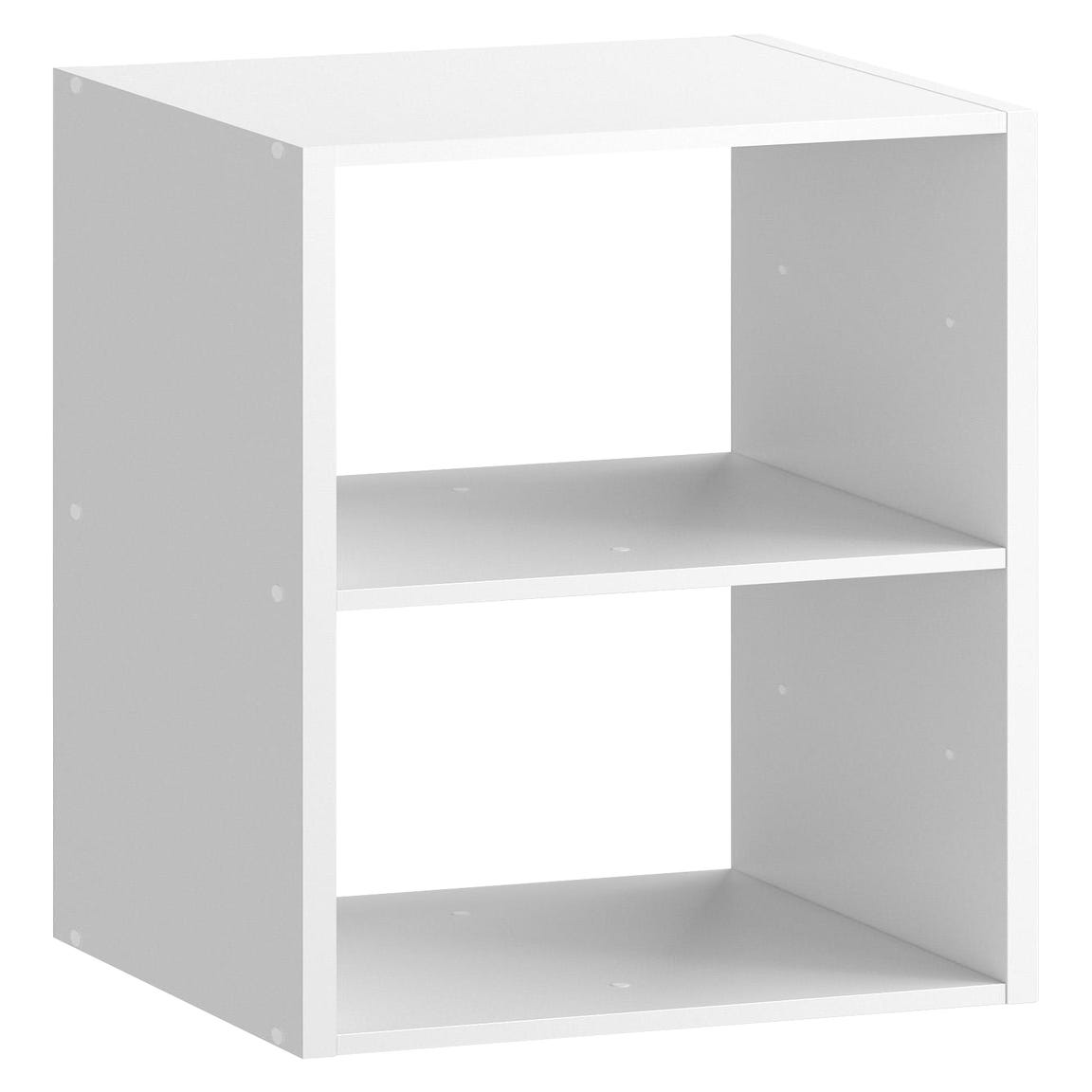 Estantería de 14 cubos para espacios pequeños, color blanco
