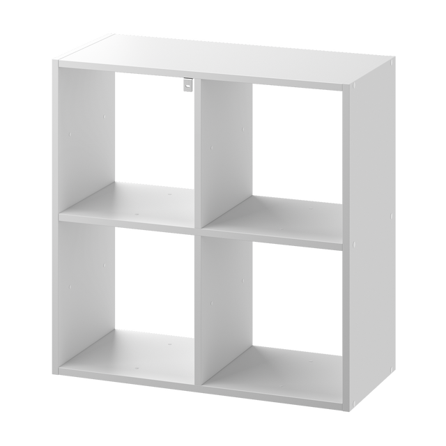 Estantería invisible con 8 compartimentos (hasta 200 cm de alto, para  libros apilables de hasta 22 cm de profundidad), color blanco : :  Hogar y cocina