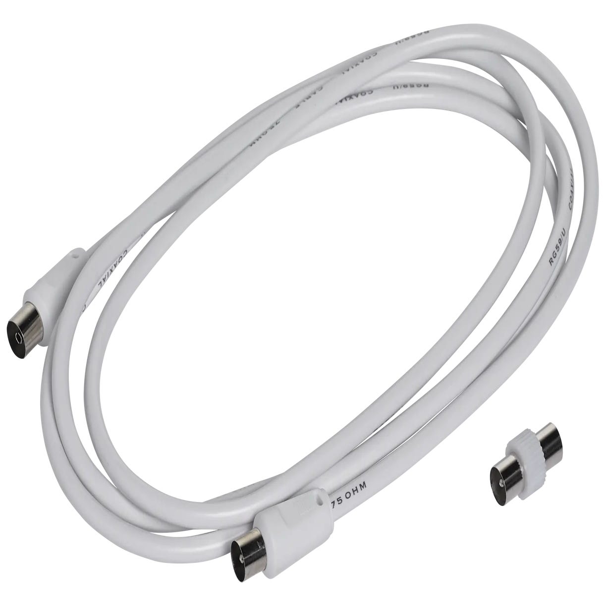 Metronic Cable coaxial TV / Satélite (Largo: 1,5 m, Negro)