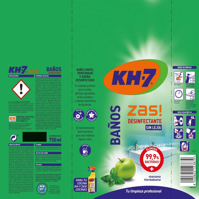 KH-7 Pack Limpiador Multiusos Cocinas Y Baños