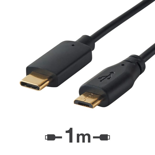 preferible borroso Donación Cable micro USB- tipo C EVOLOGY | Leroy Merlin